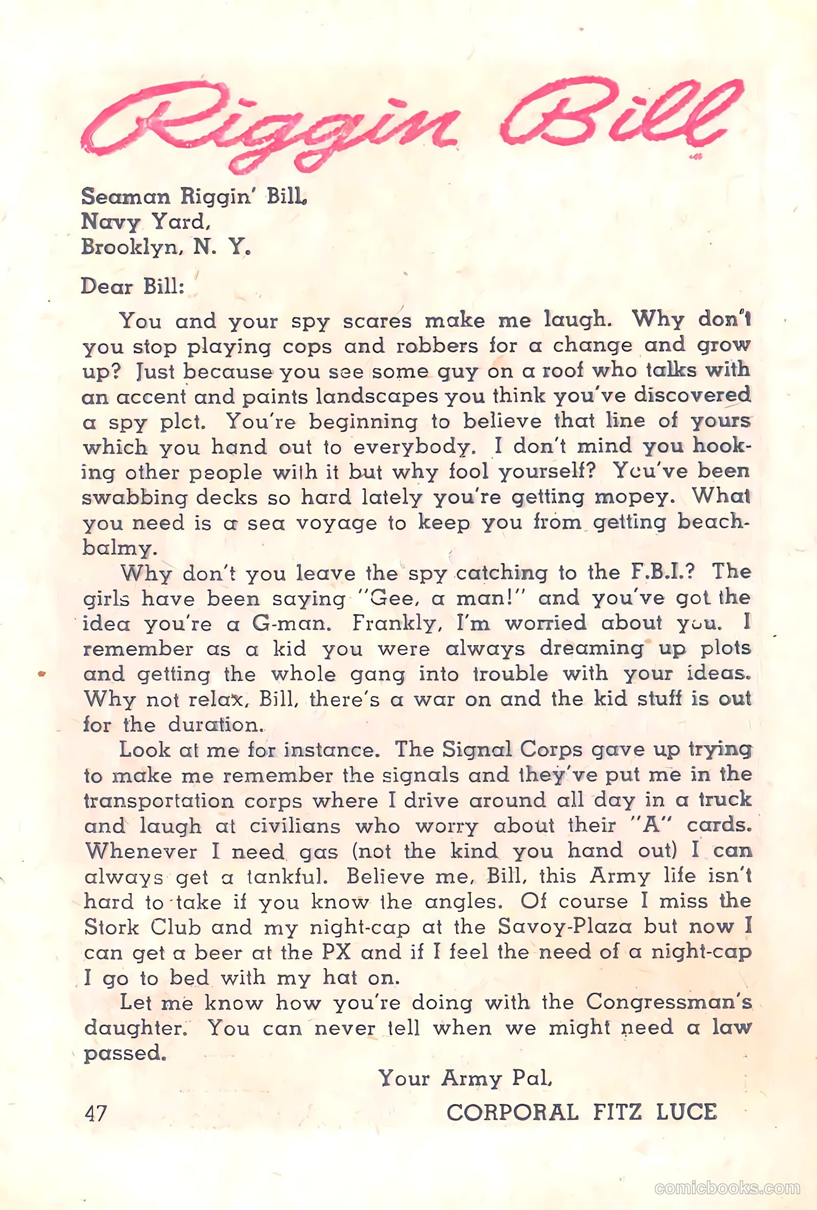 Riggin' Bill #2 (1944) — page 22 of 67