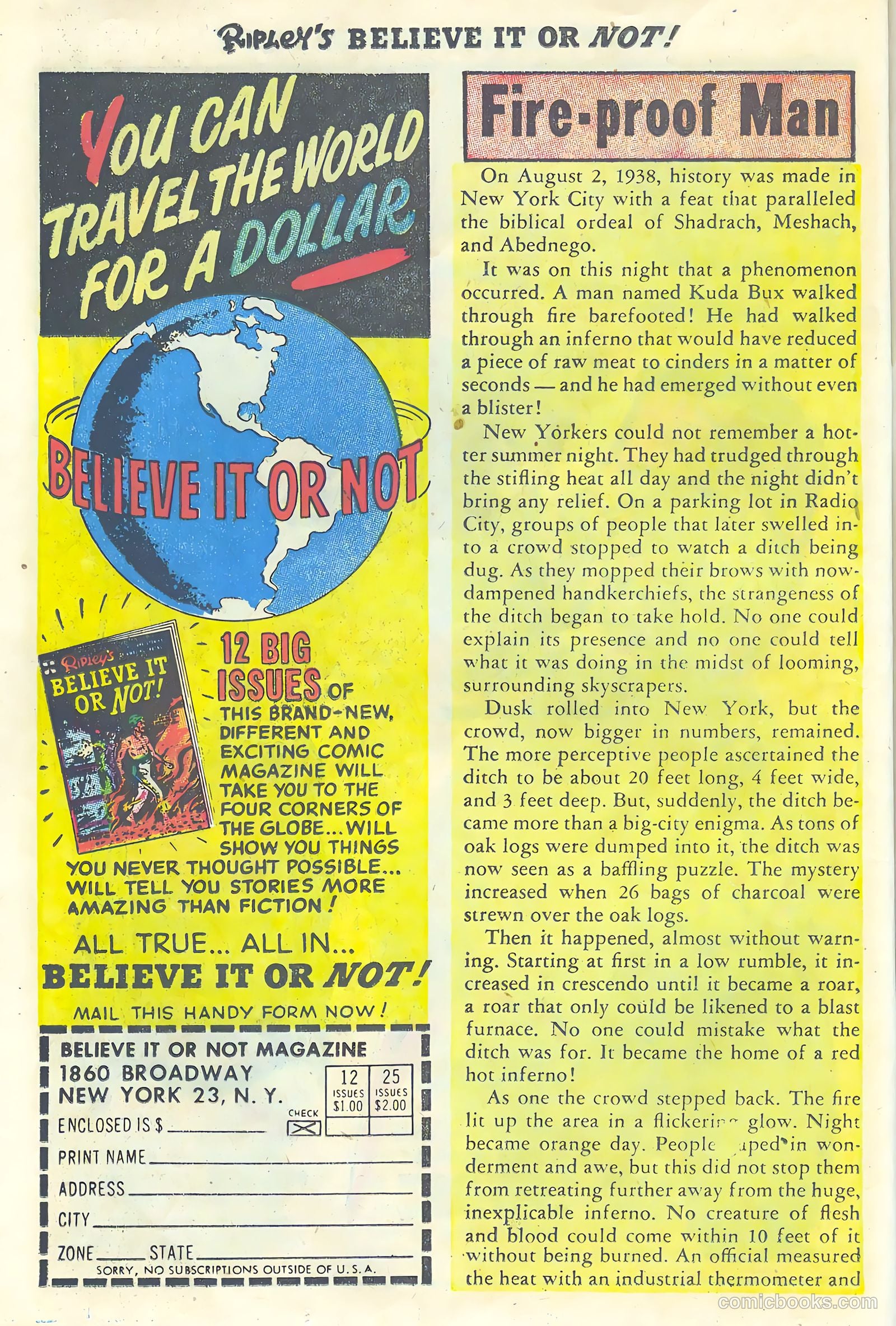 Ripley's Believe It or Not! #1 (1941) — page 26 of 36