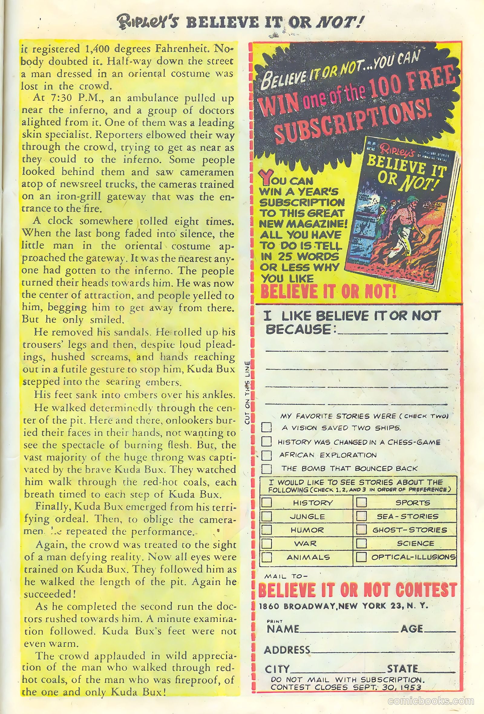 Ripley's Believe It or Not! #1 (1941) — page 27 of 36