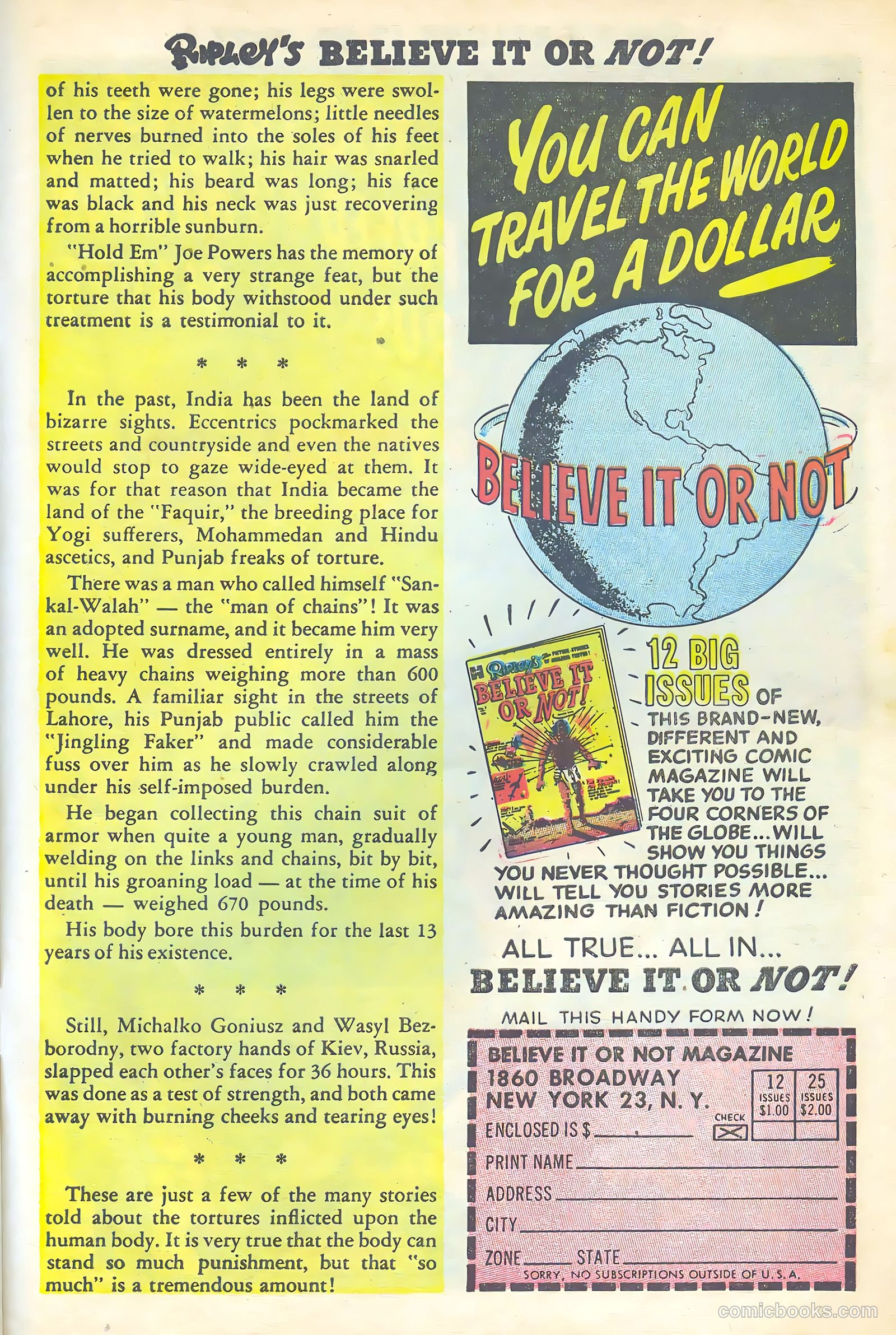 Ripley's Believe It or Not! #2 (1948) — page 27 of 36