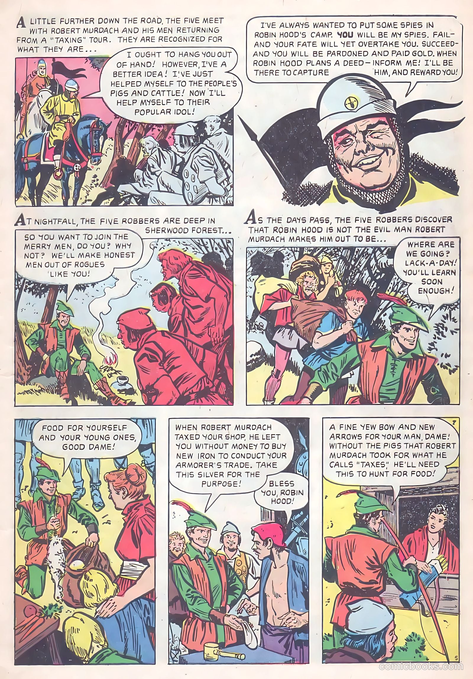 Robin Hood #1 (1958) — page 7 of 30