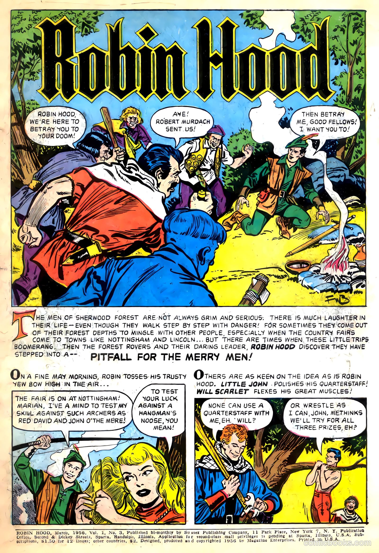 Robin Hood #3 (1956) — page 3 of 36