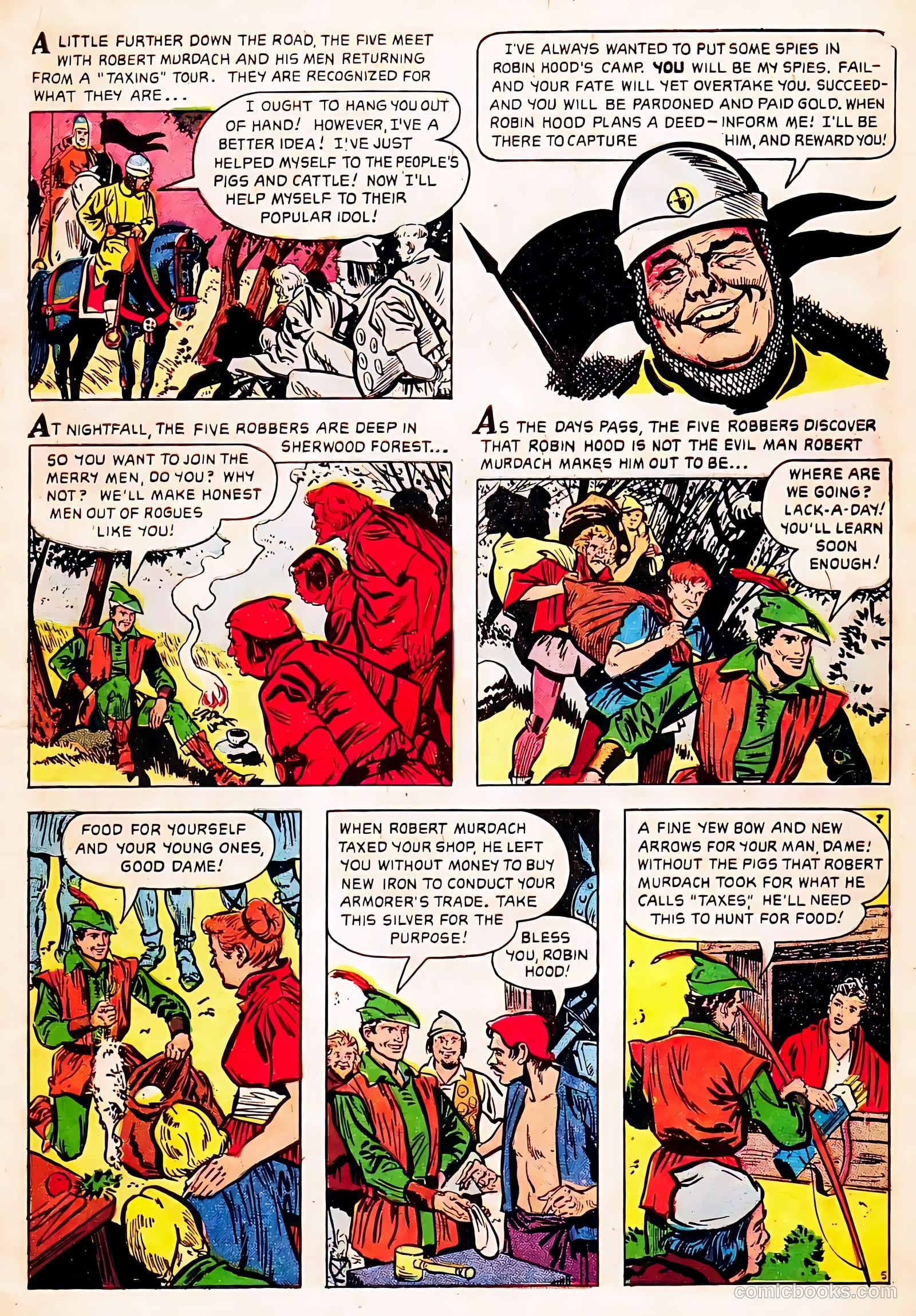 Robin Hood #3 (1956) — page 7 of 36