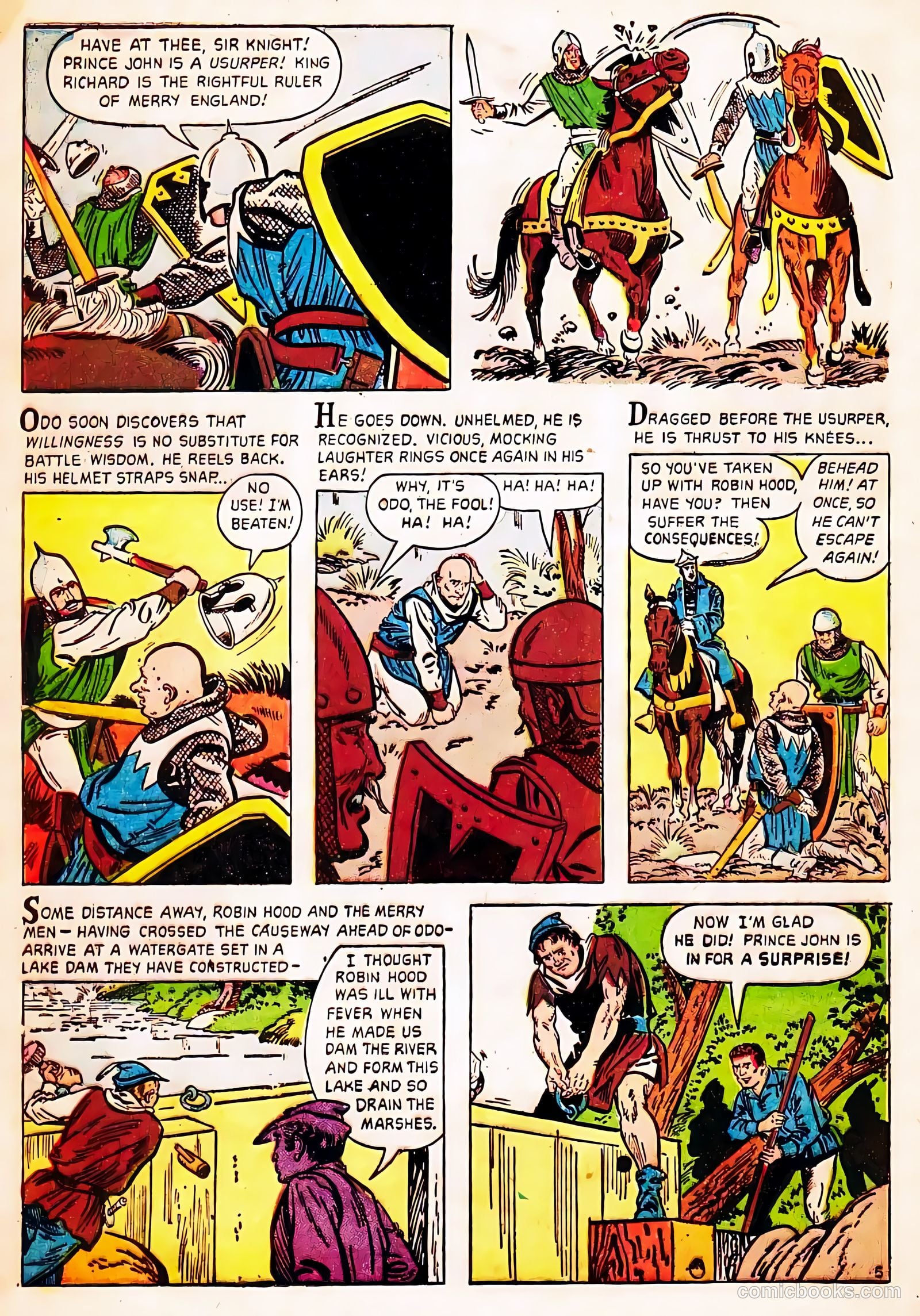 Robin Hood #3 (1956) — page 32 of 36