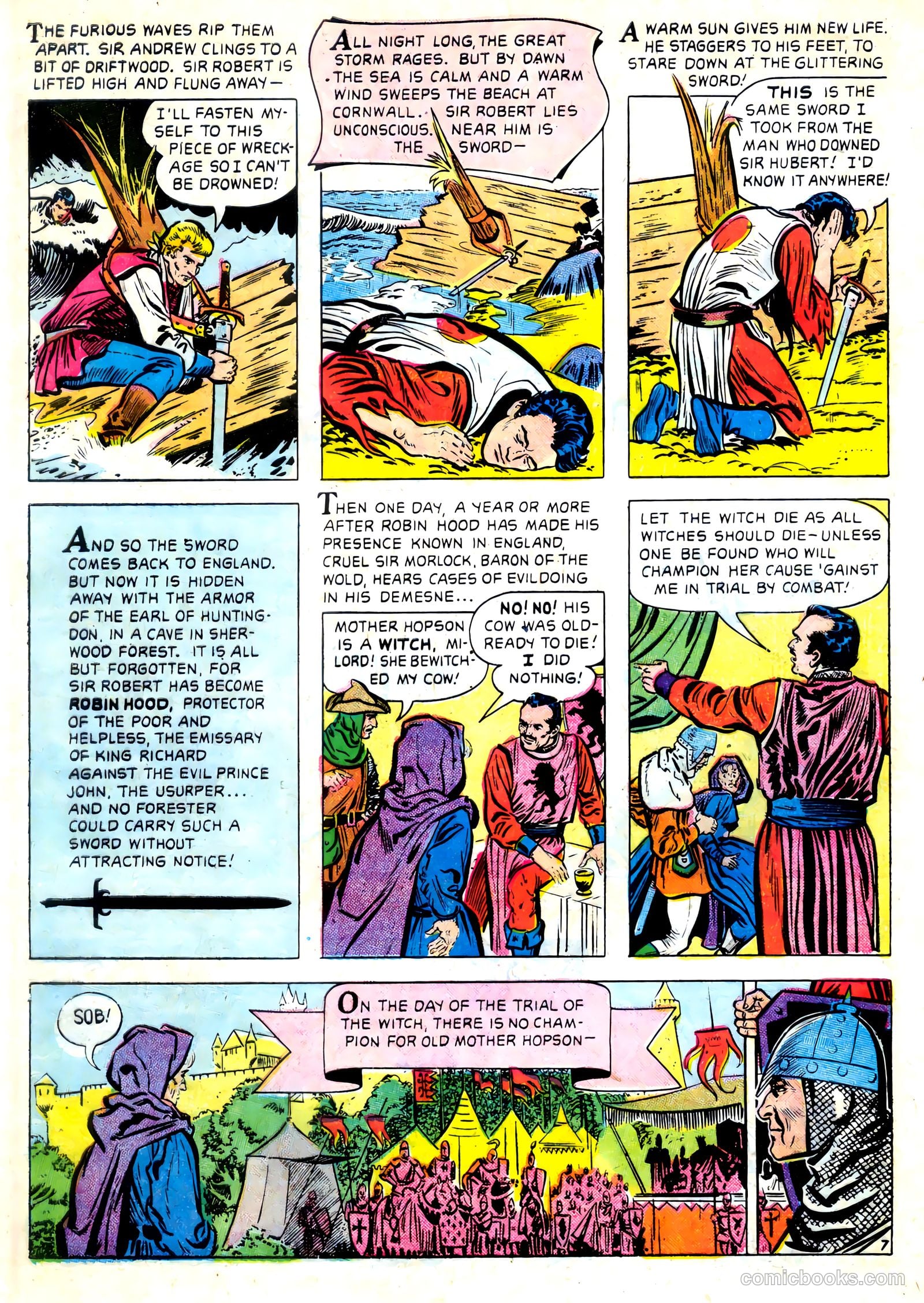 Robin Hood #4 (1956) — page 32 of 36