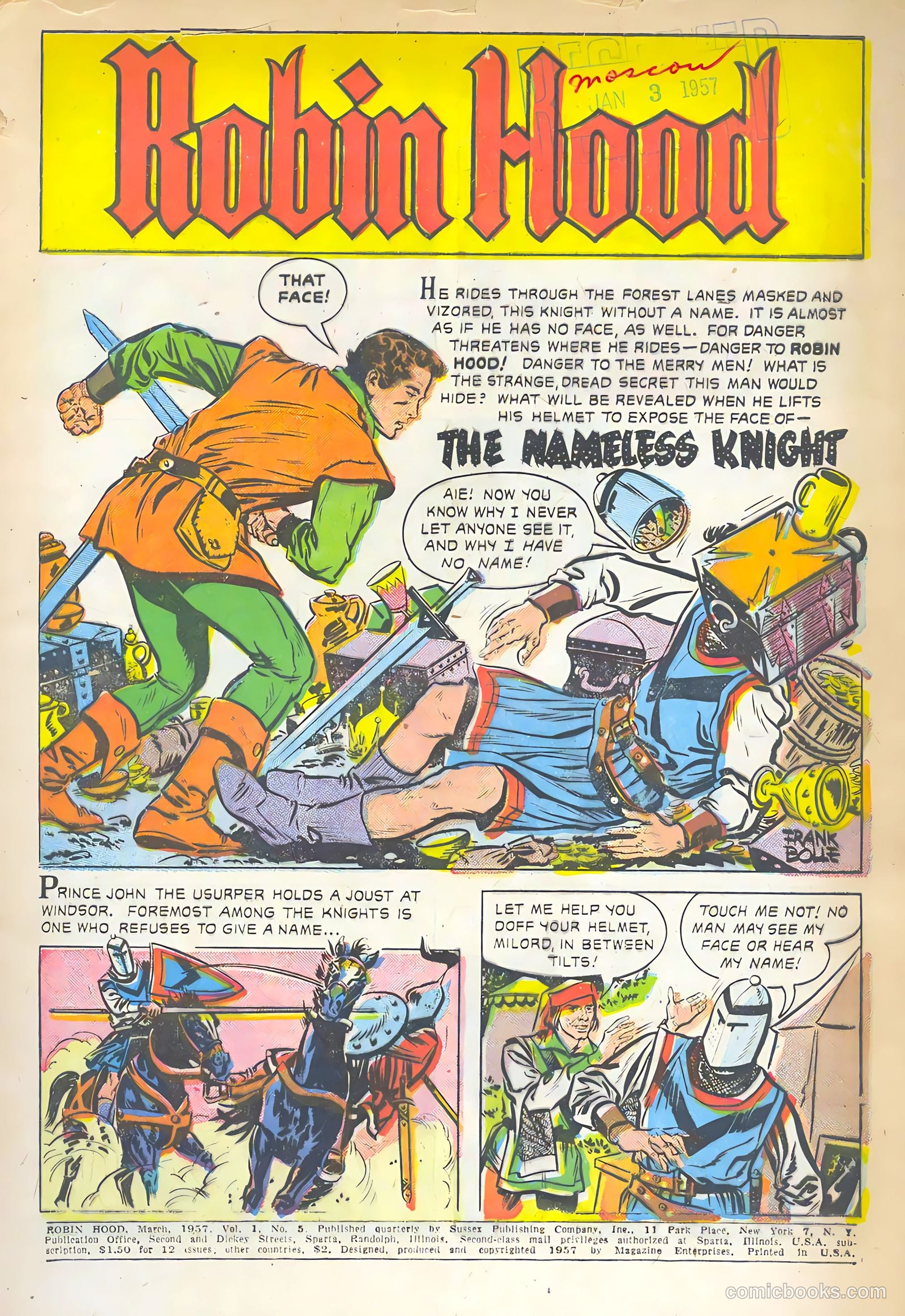 Robin Hood #5 (1957) — page 3 of 36