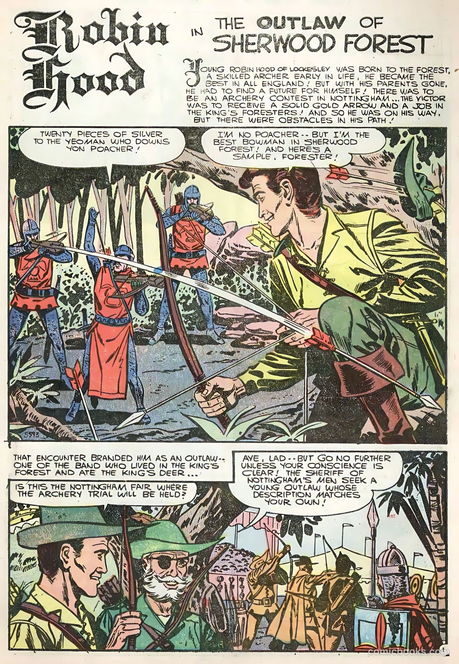 Robin Hood and His Merry Men #28 (1956) — page 3 of 36