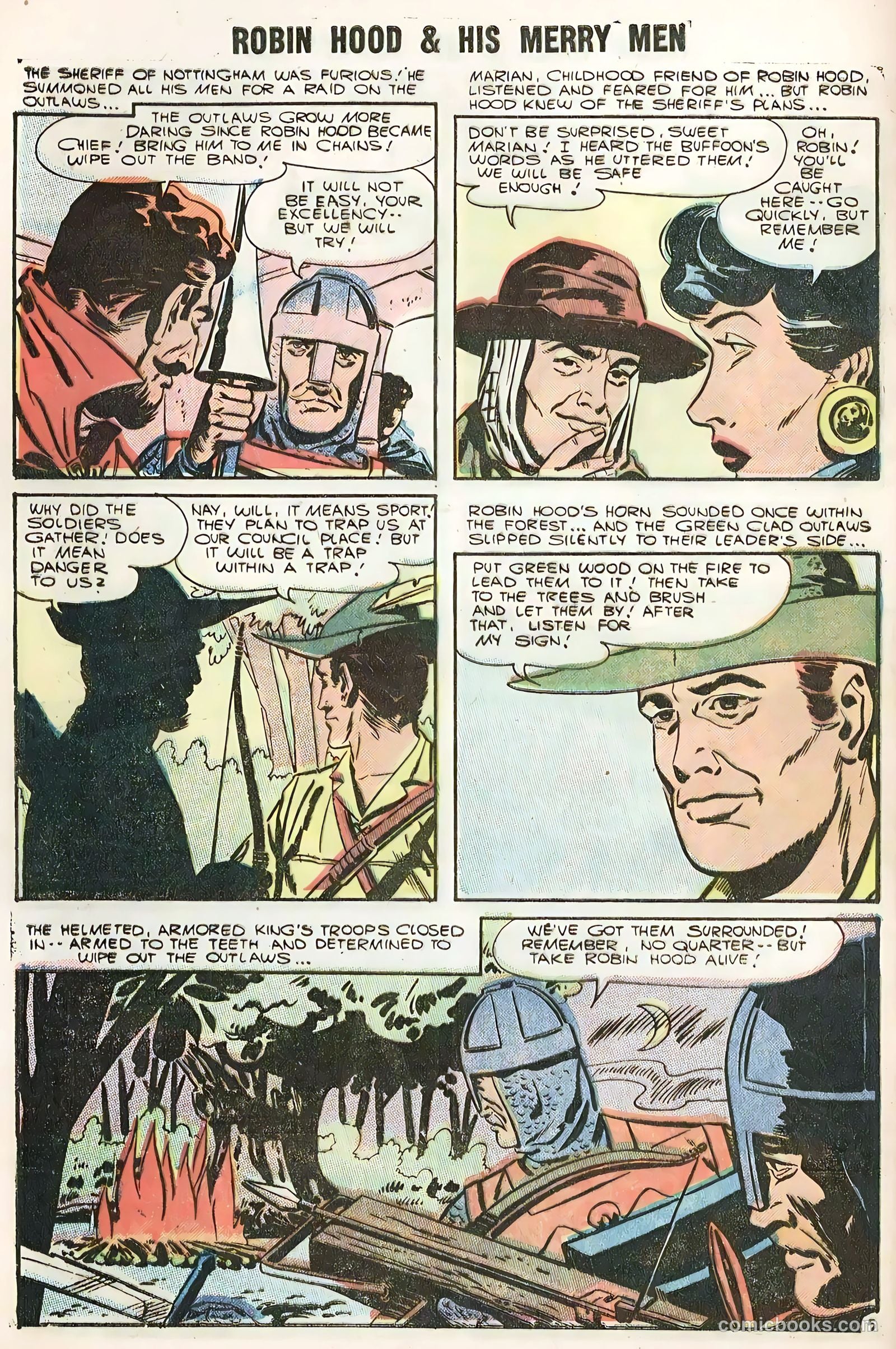 Robin Hood and His Merry Men #28 (1956) — page 8 of 36