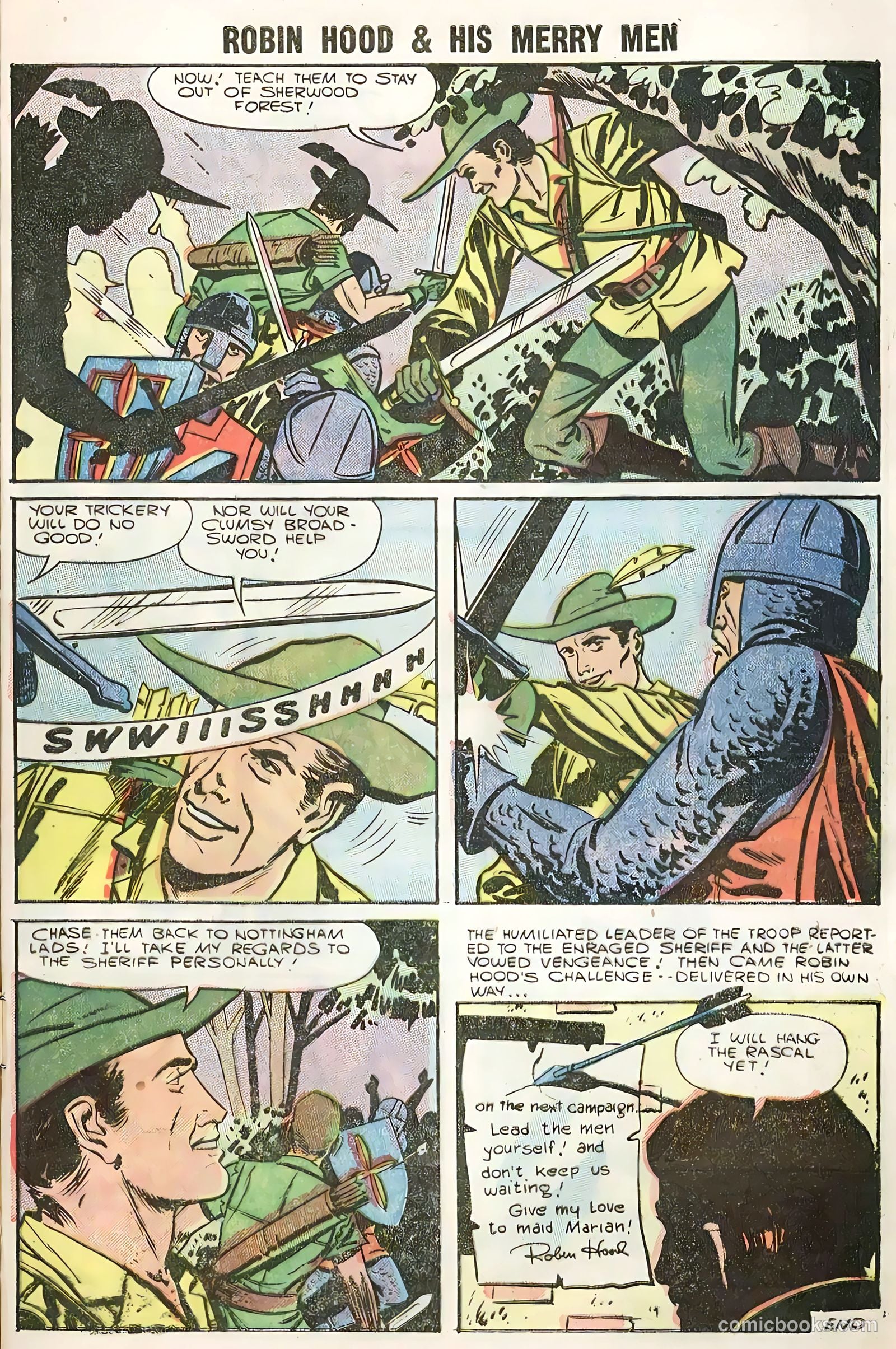 Robin Hood and His Merry Men #28 (1956) — page 9 of 36