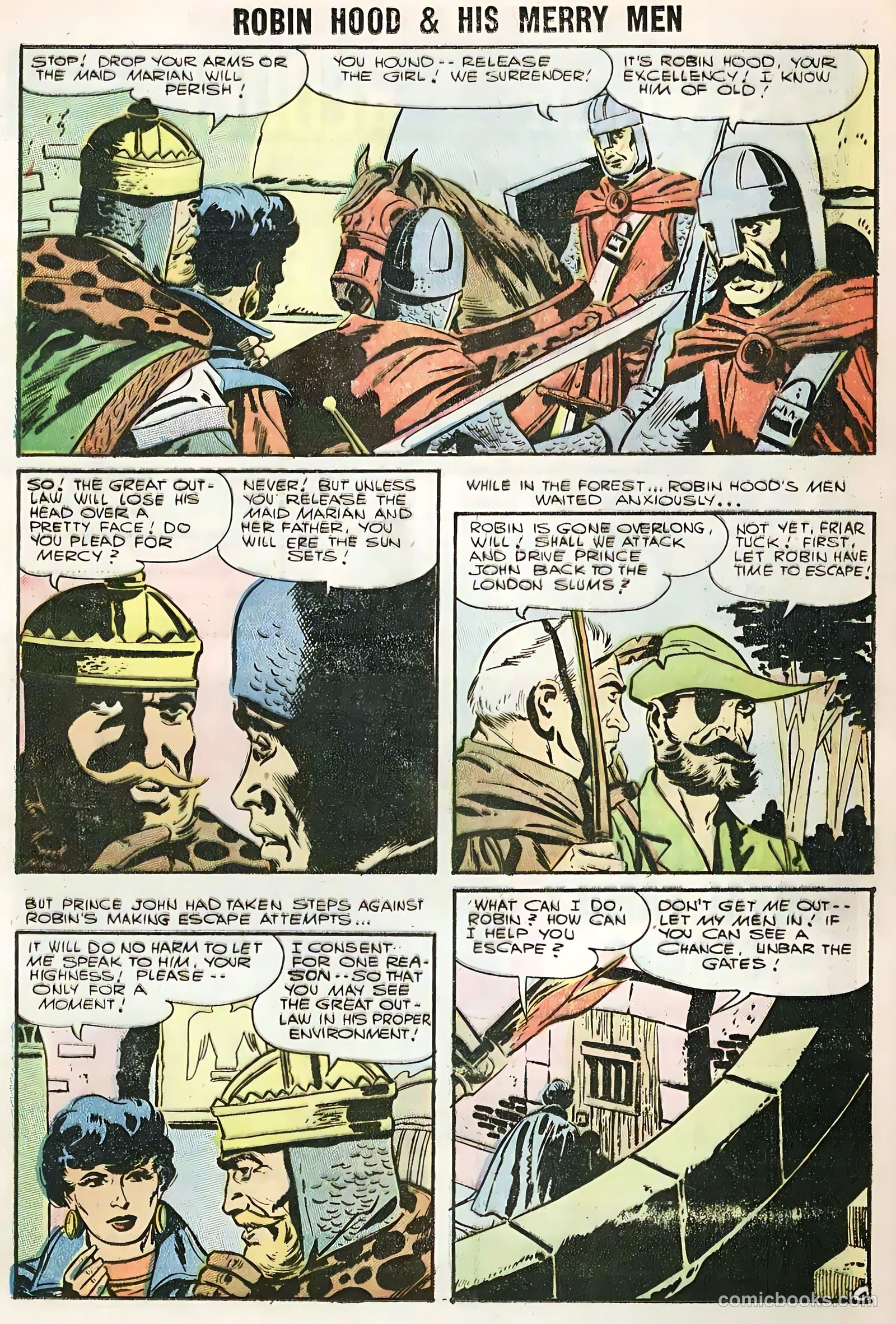 Robin Hood and His Merry Men #28 (1956) — page 21 of 36