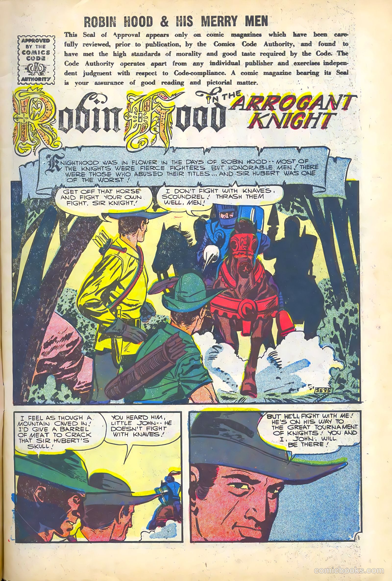 Robin Hood and His Merry Men #29 (1956) — page 3 of 36