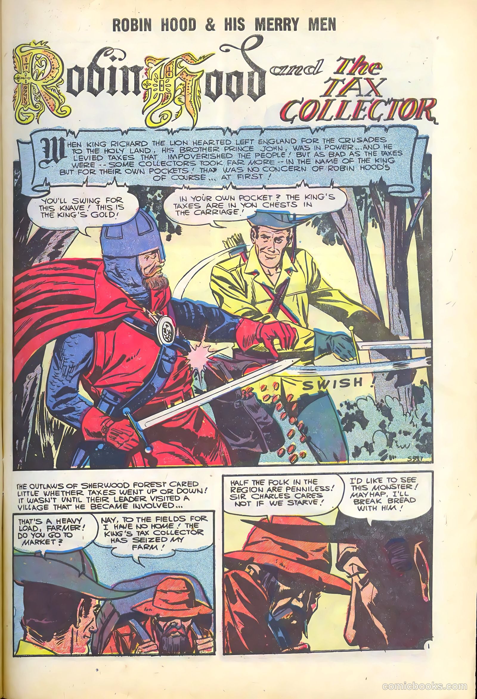 Robin Hood and His Merry Men #29 (1956) — page 9 of 36