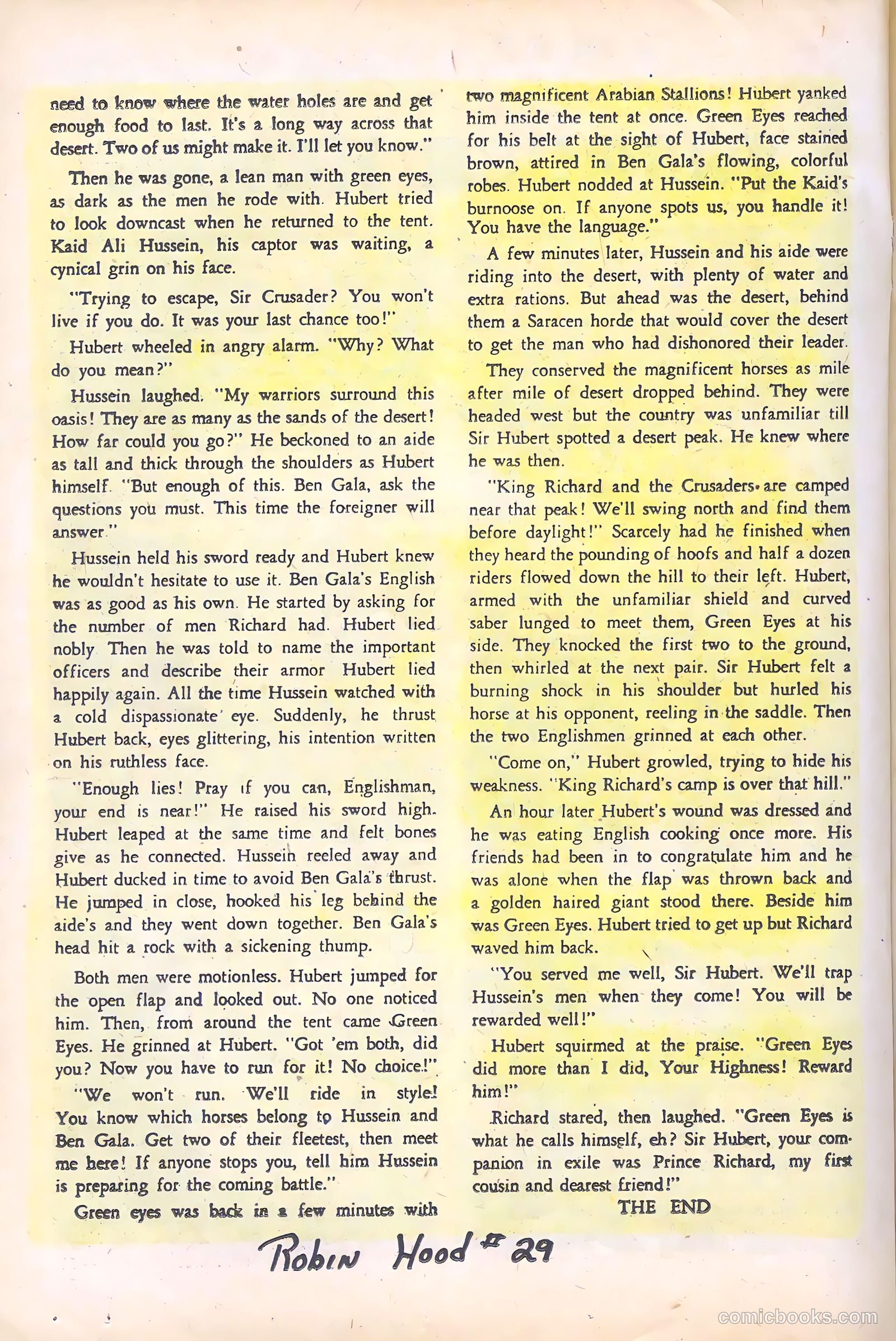 Robin Hood and His Merry Men #29 (1956) — page 20 of 36