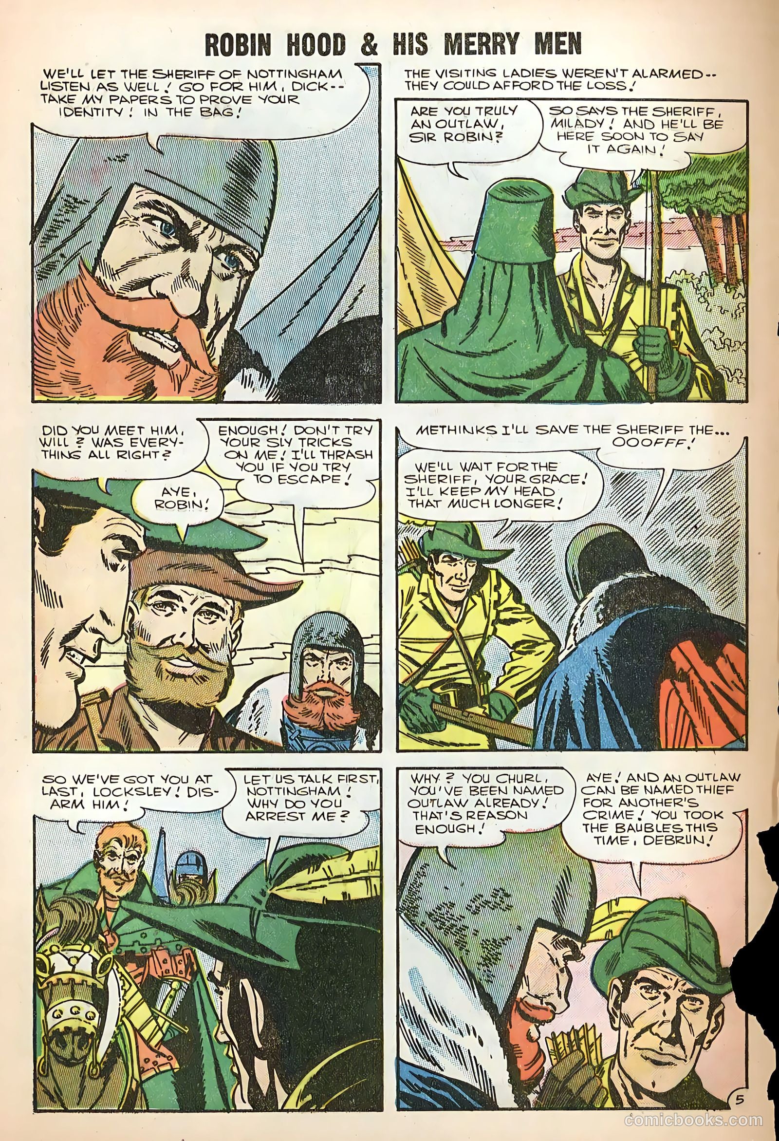 Robin Hood and His Merry Men #31 (1957) — page 8 of 36