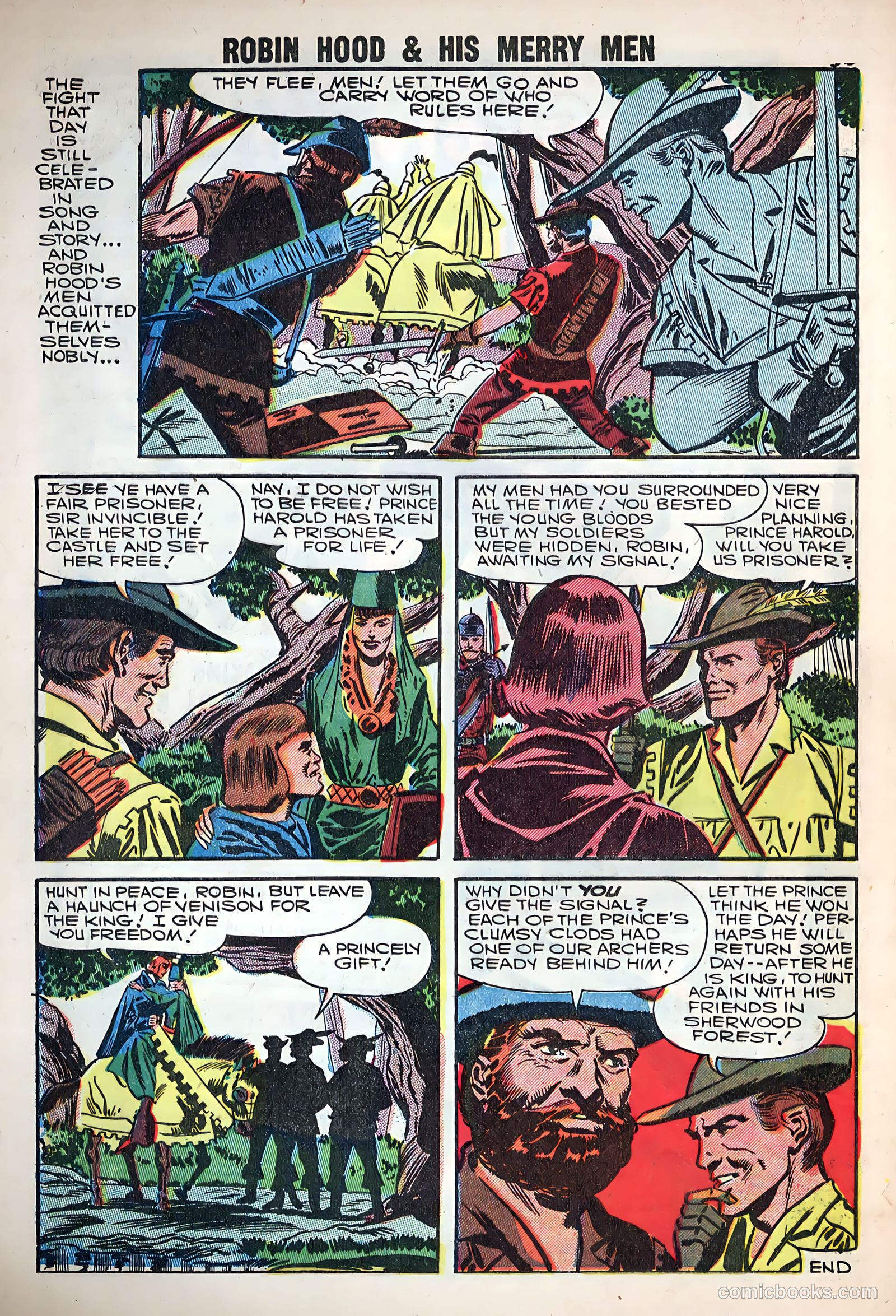 Robin Hood and His Merry Men #32 (1957) — page 32 of 36