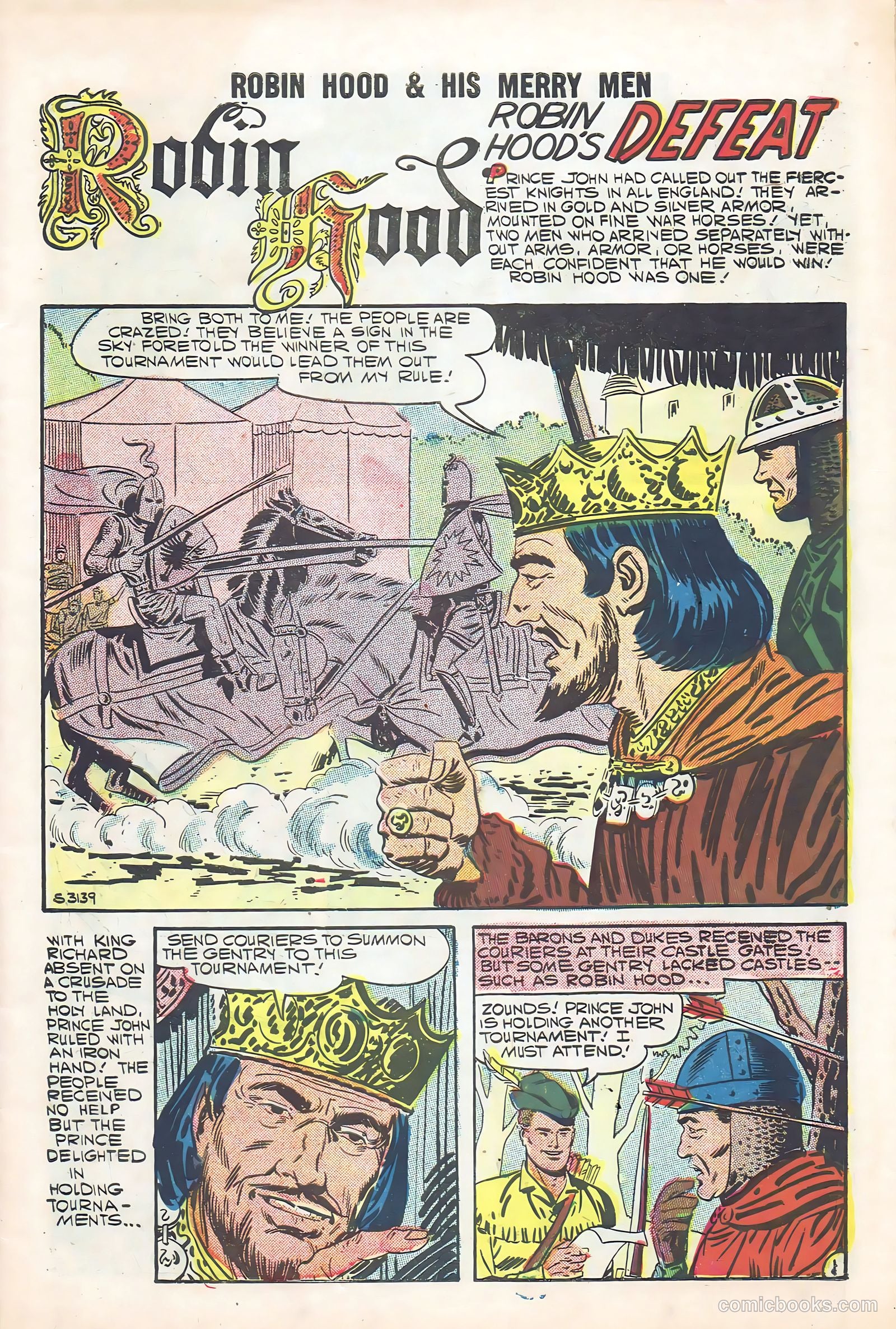 Robin Hood and His Merry Men #36 (1958) — page 3 of 36