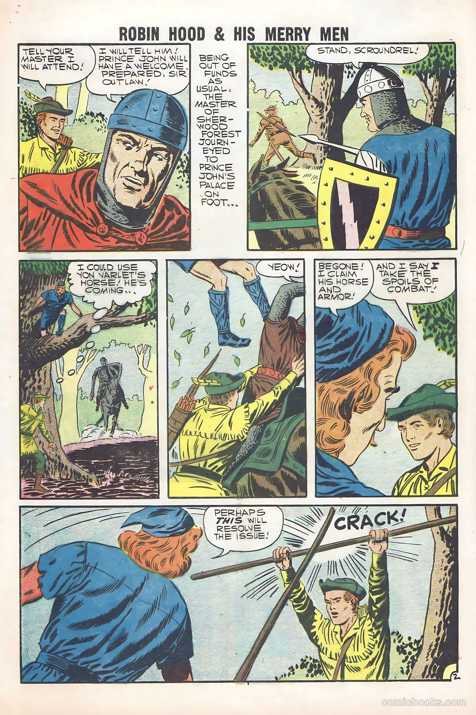 Robin Hood and His Merry Men #36 (1958) — page 4 of 36