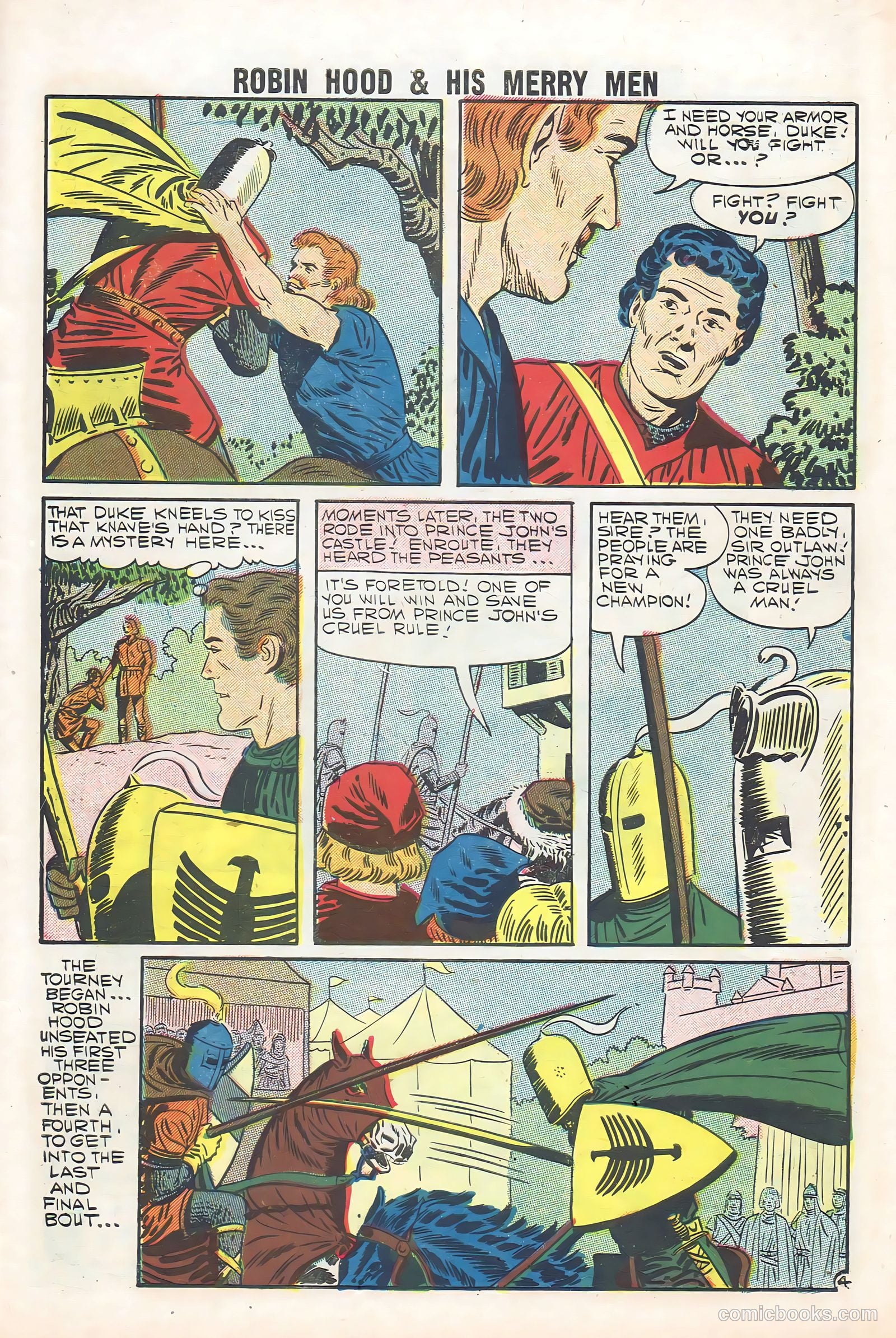 Robin Hood and His Merry Men #36 (1958) — page 7 of 36