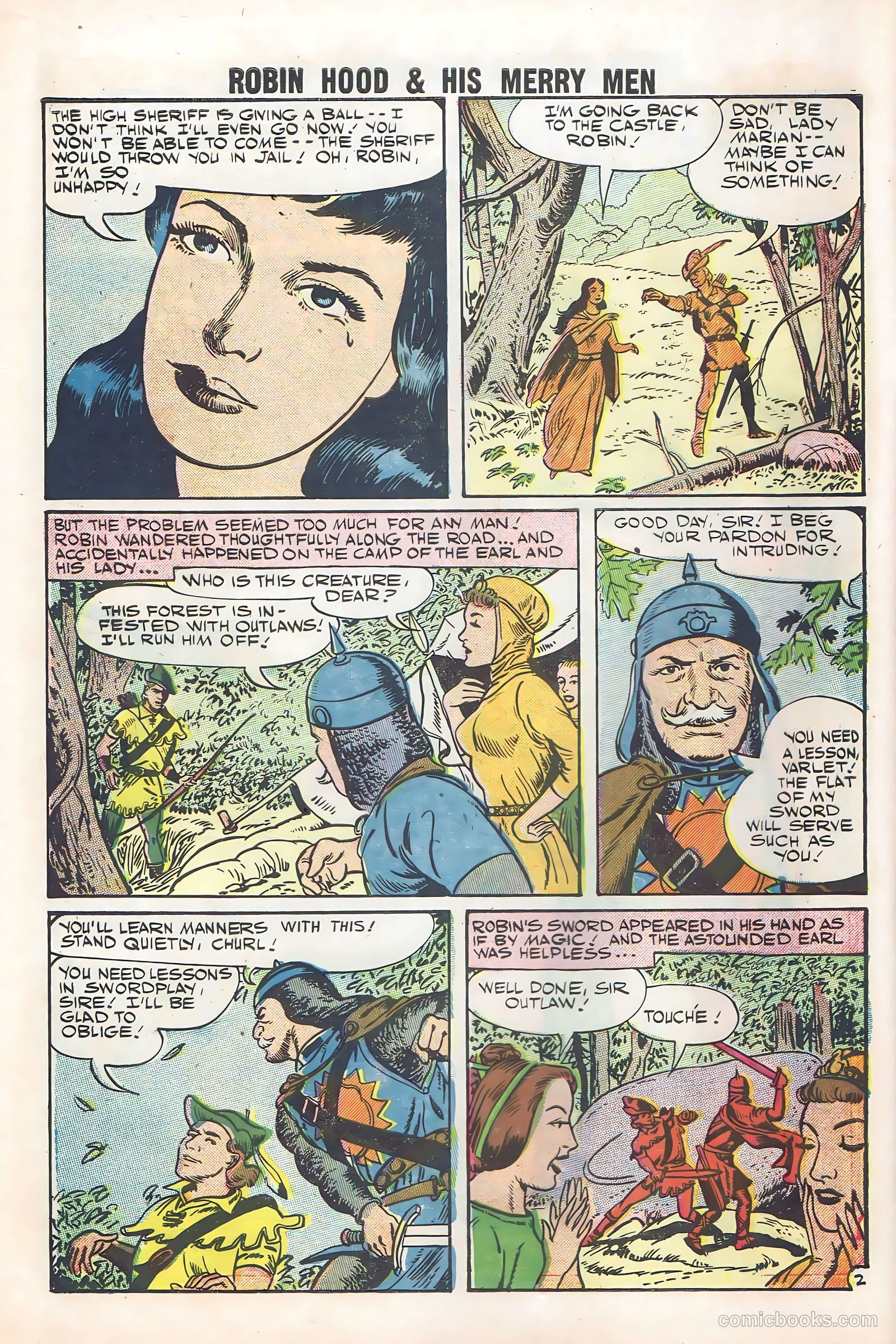 Robin Hood and His Merry Men #36 (1958) — page 10 of 36