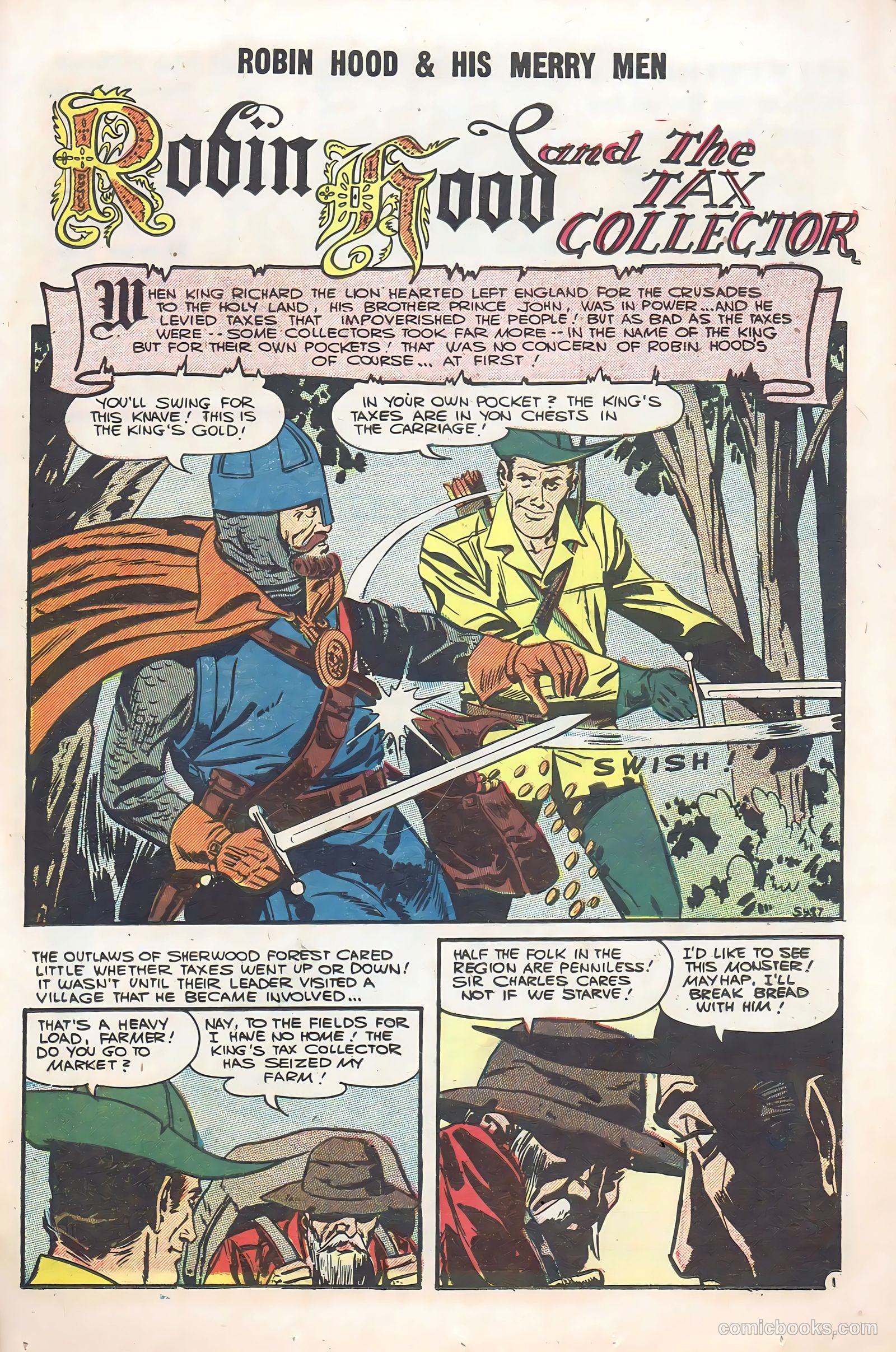 Robin Hood and His Merry Men #36 (1958) — page 21 of 36