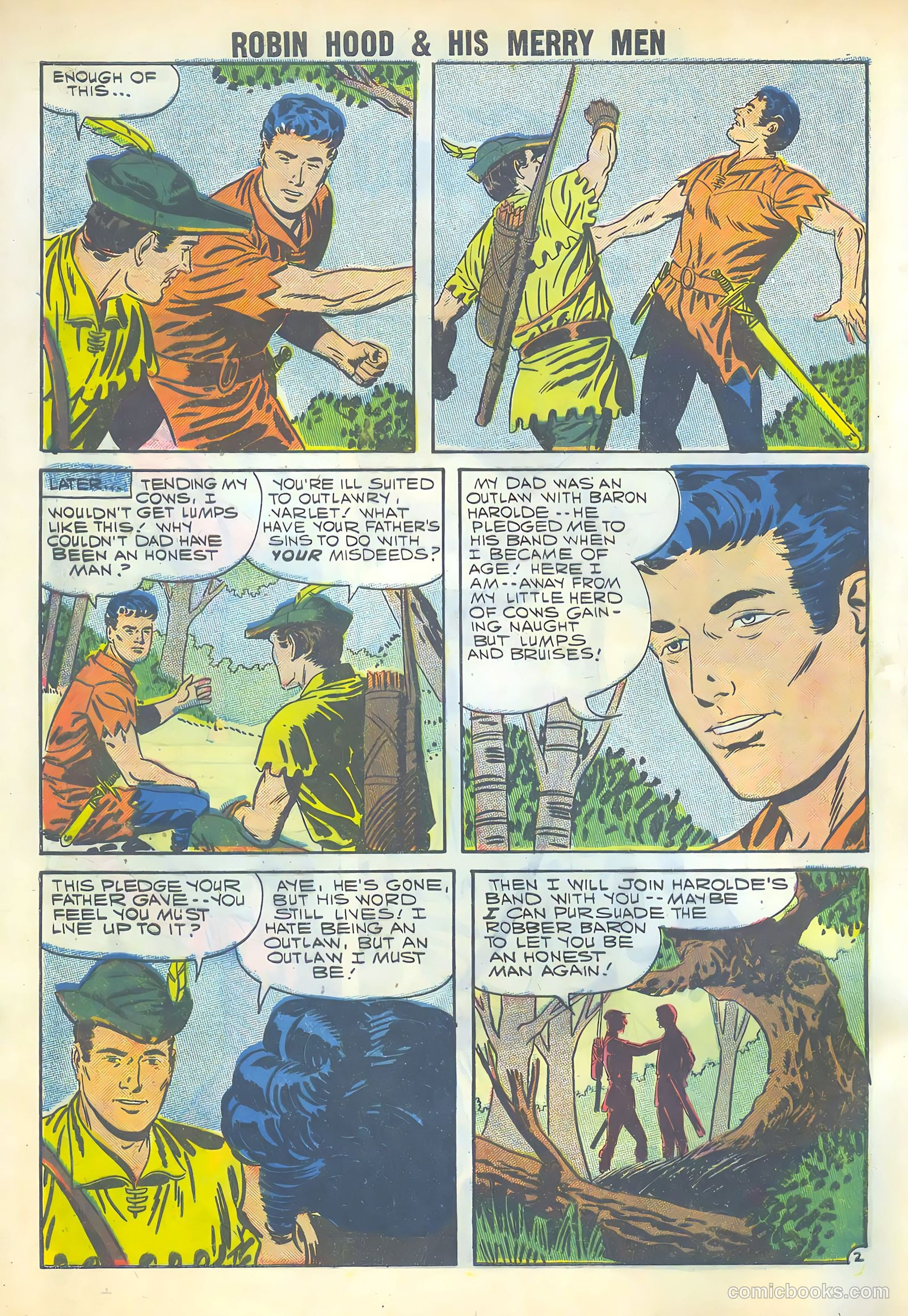Robin Hood and His Merry Men #37 (1958) — page 4 of 36