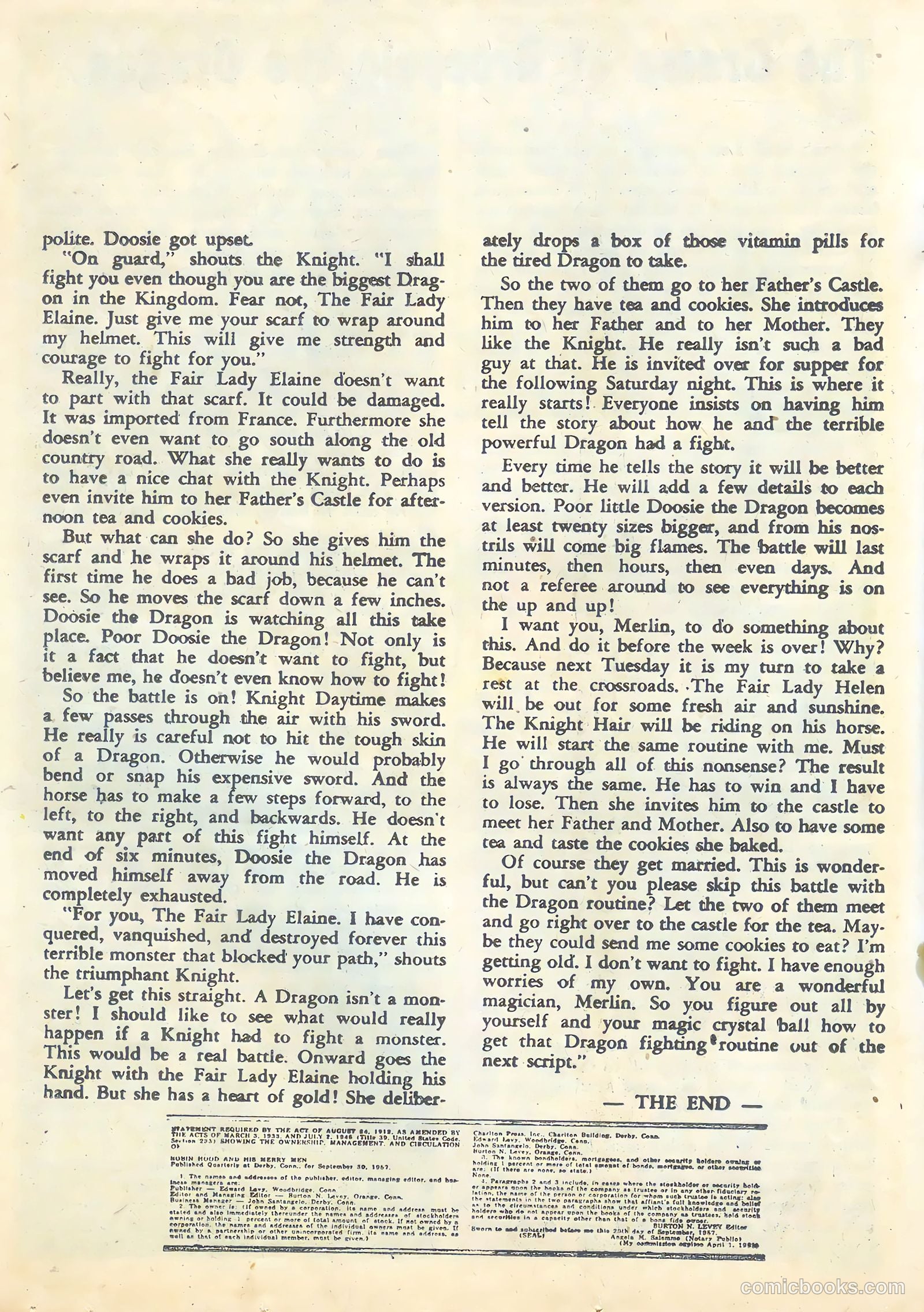 Robin Hood and His Merry Men #37 (1958) — page 20 of 36