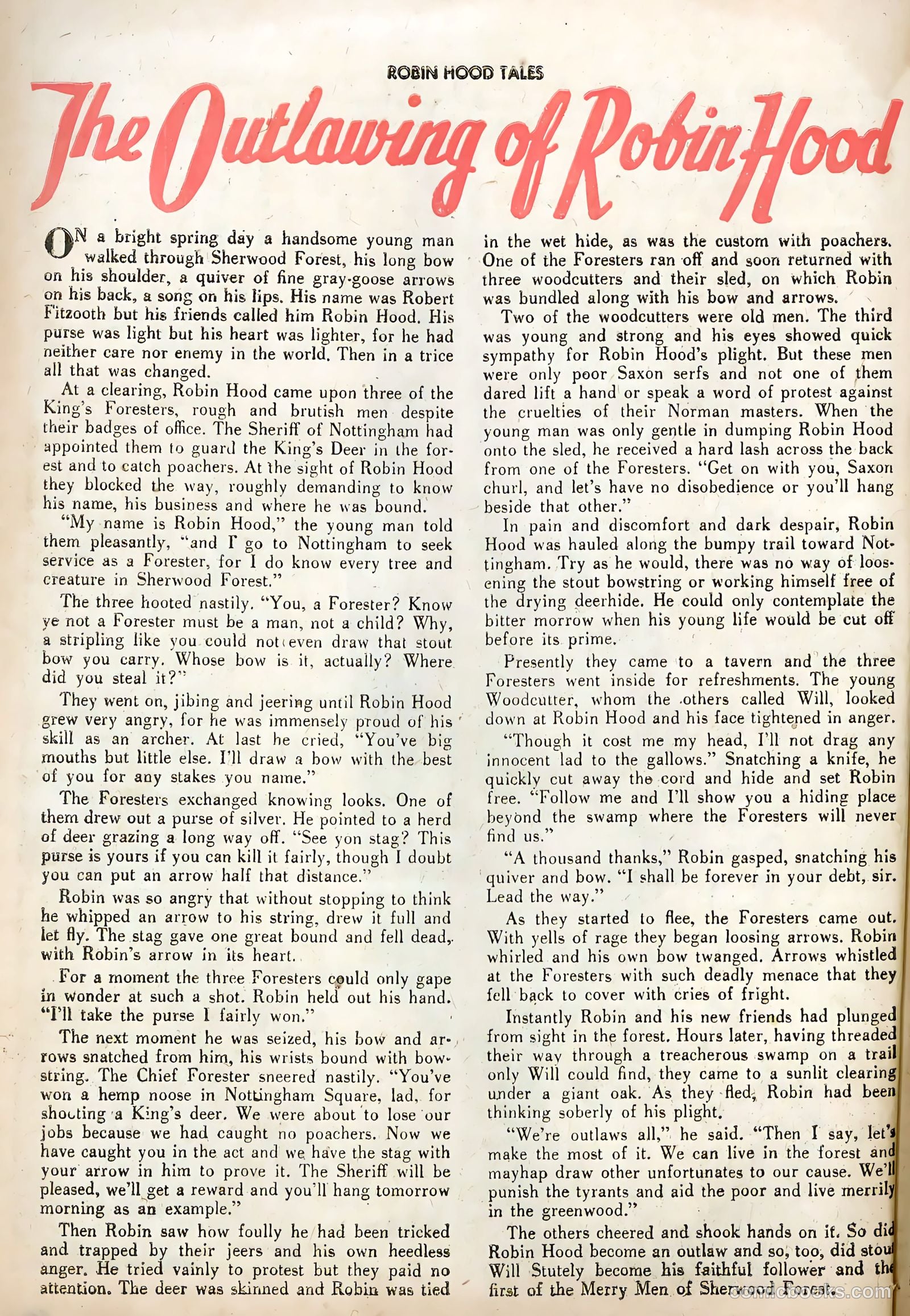 Robin Hood Tales #1 (1956) — page 28 of 36