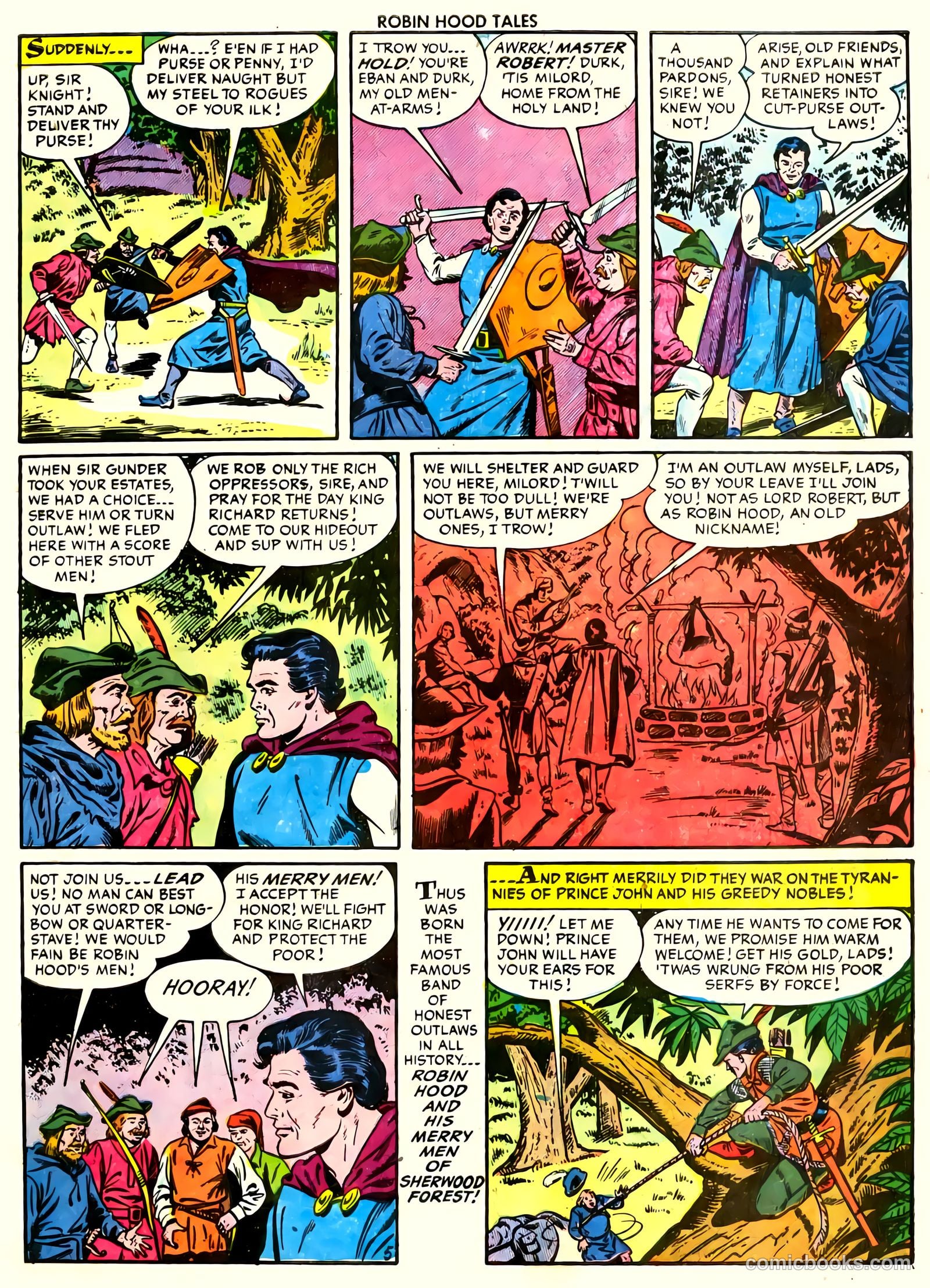 Robin Hood Tales #2 (1956) — page 7 of 36
