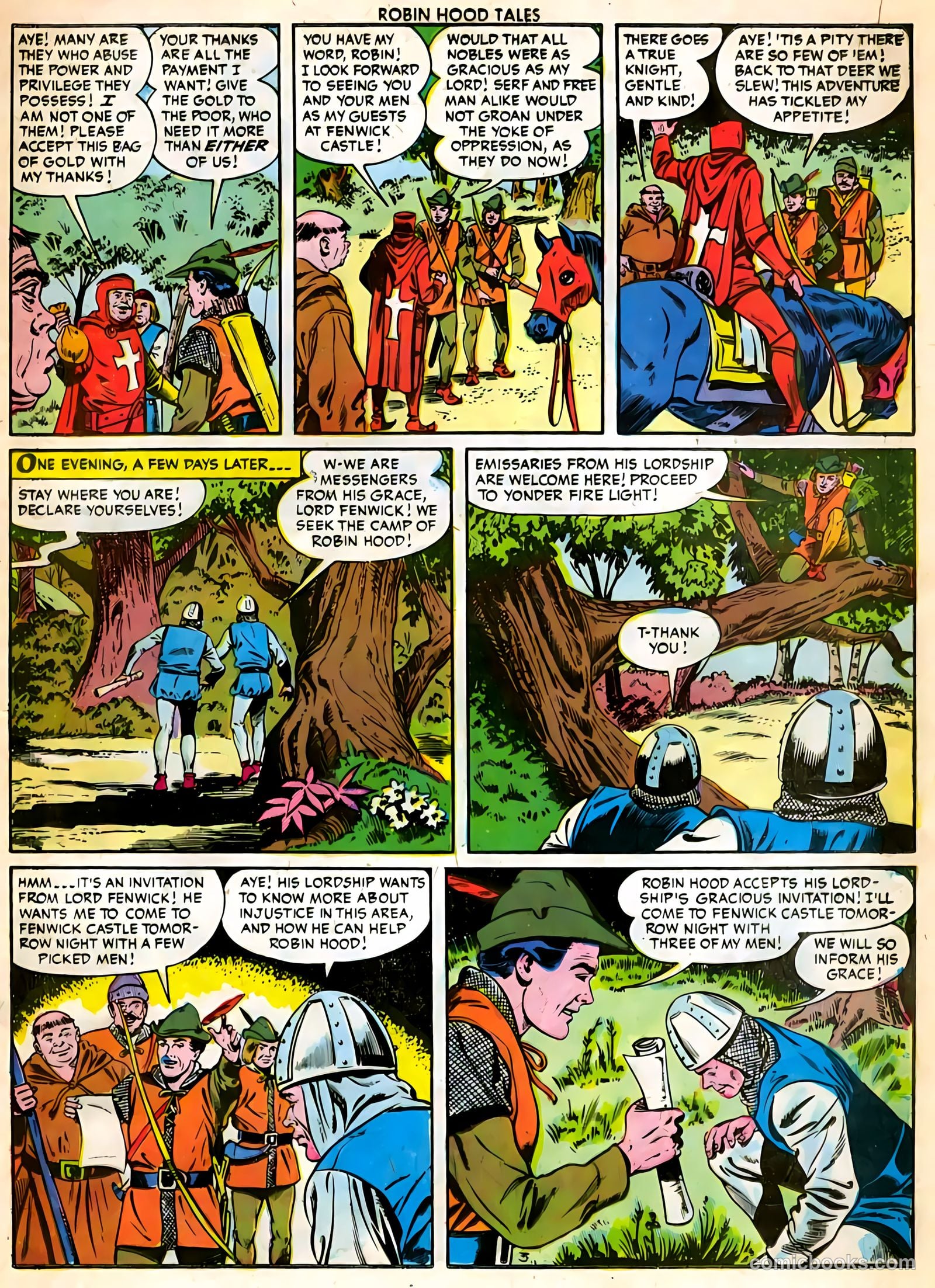 Robin Hood Tales #3 (1956) — page 21 of 36