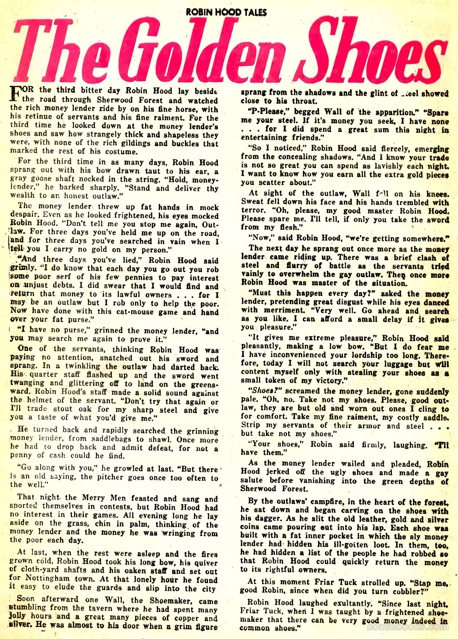 Robin Hood Tales #3 (1956) — page 28 of 36