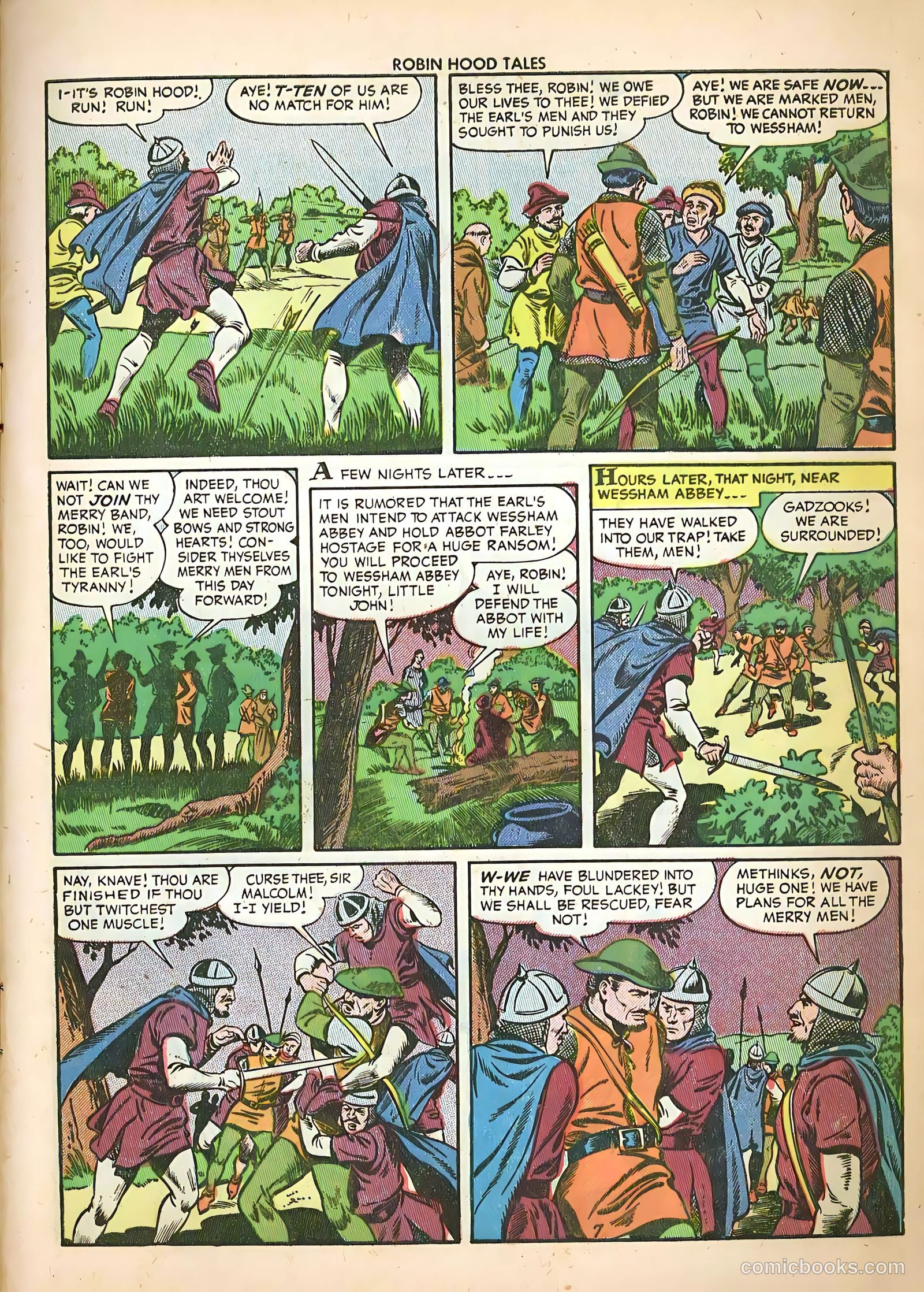 Robin Hood Tales #4 (1956) — page 9 of 36