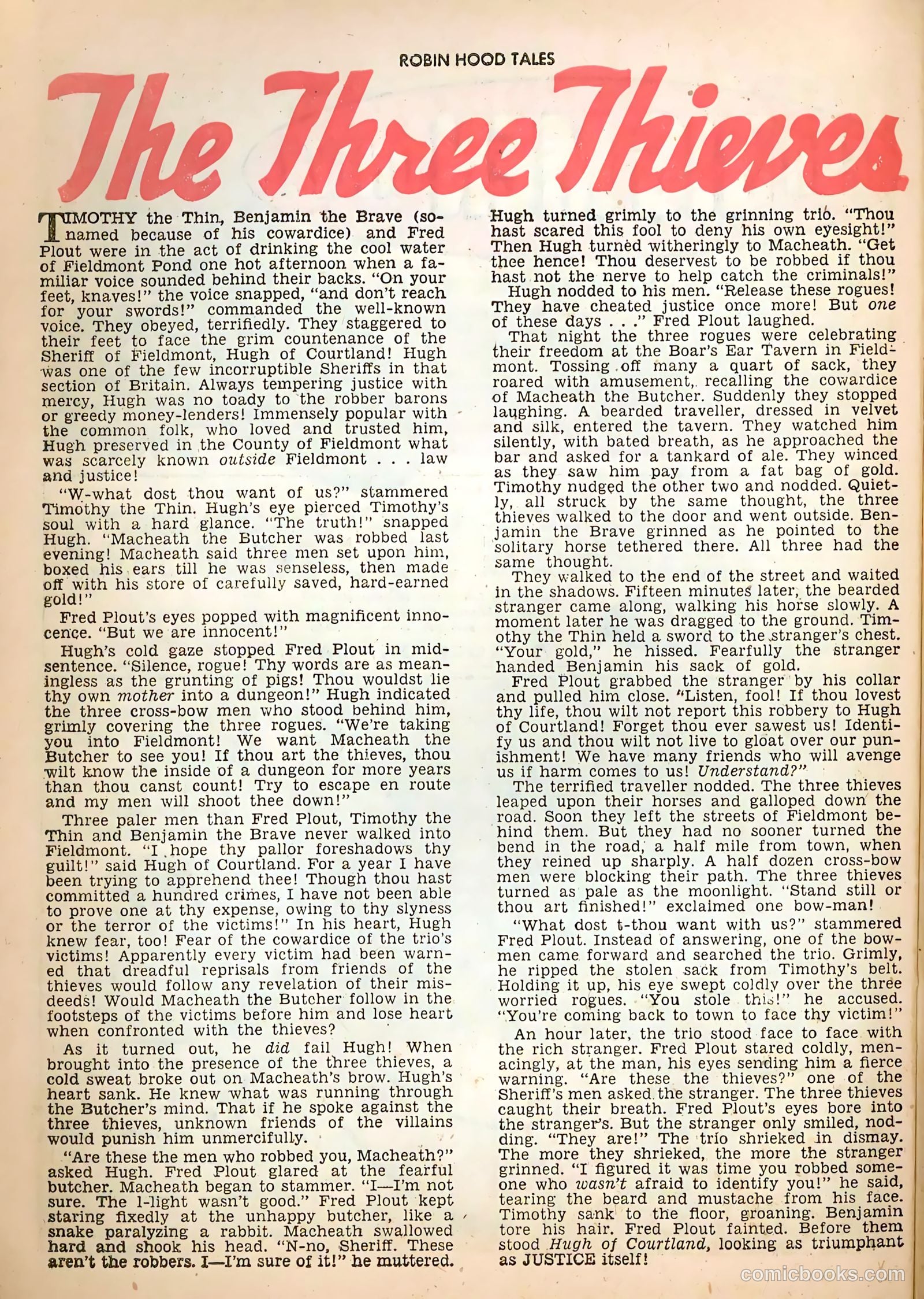 Robin Hood Tales #4 (1956) — page 28 of 36