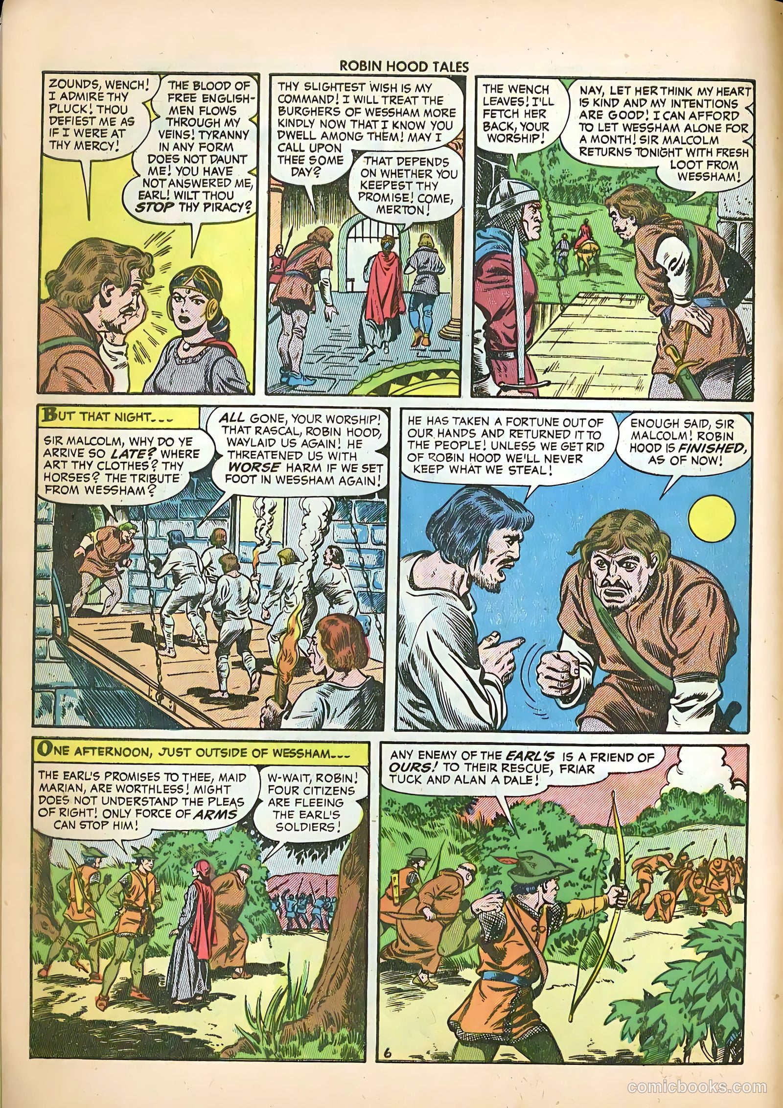 Robin Hood Tales #4 (1956) — page 8 of 36