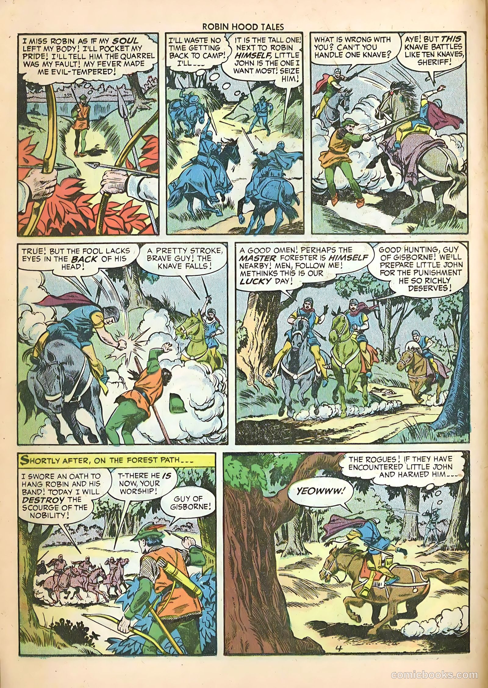 Robin Hood Tales #4 (1956) — page 16 of 36