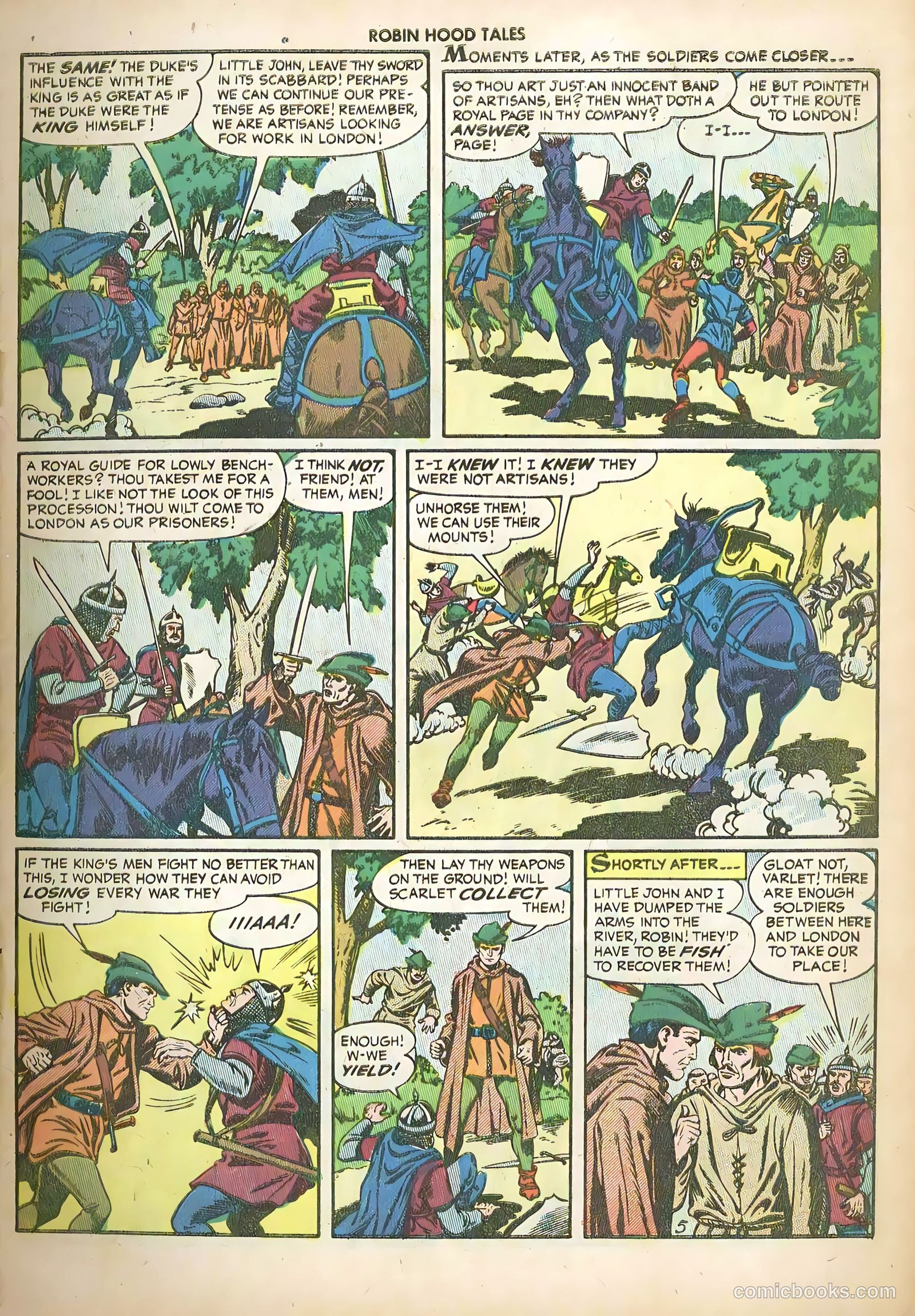 Robin Hood Tales #5 (1956) — page 7 of 36