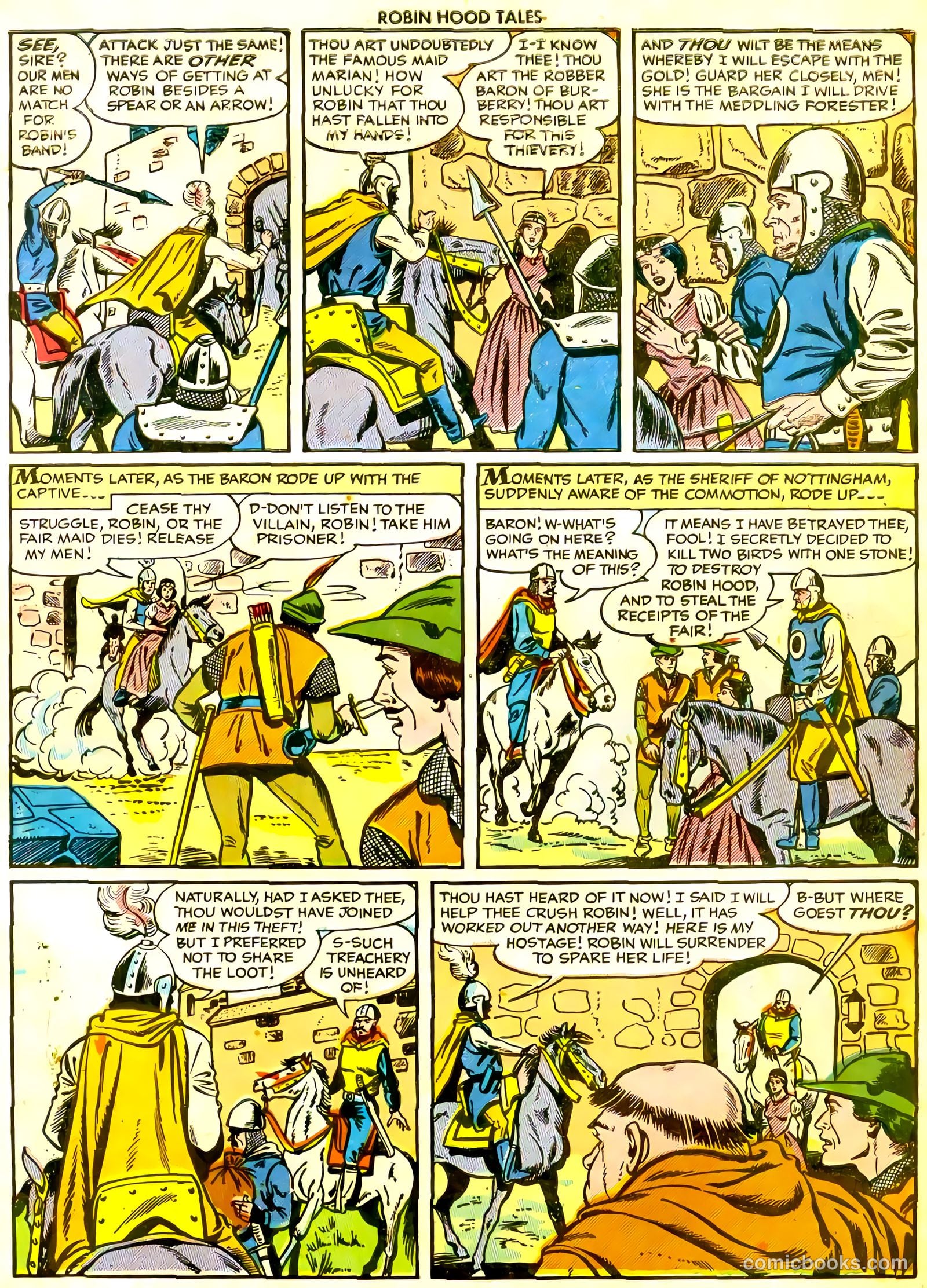 Robin Hood Tales #6 (1956) — page 9 of 36