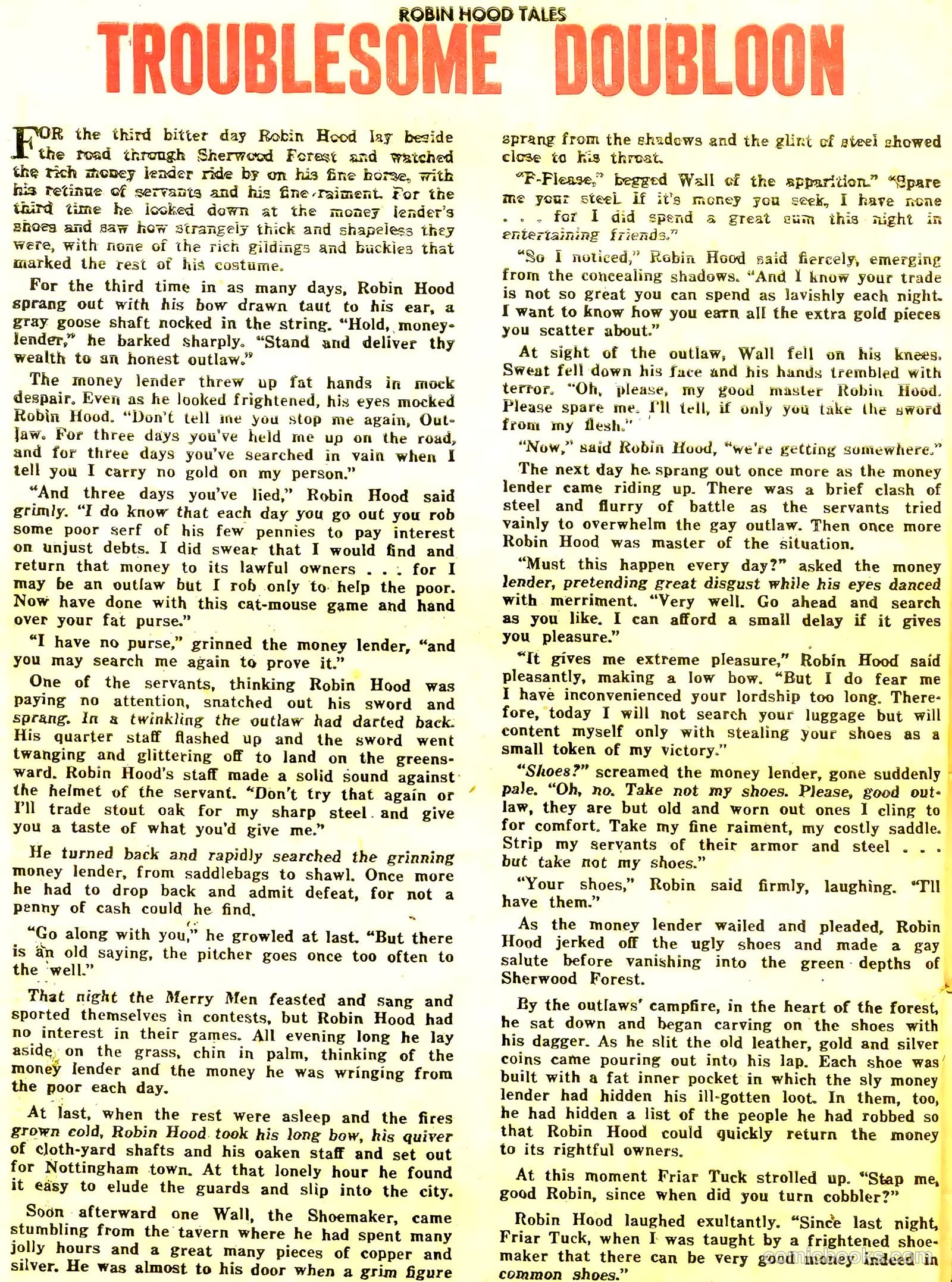 Robin Hood Tales #6 (1956) — page 28 of 36