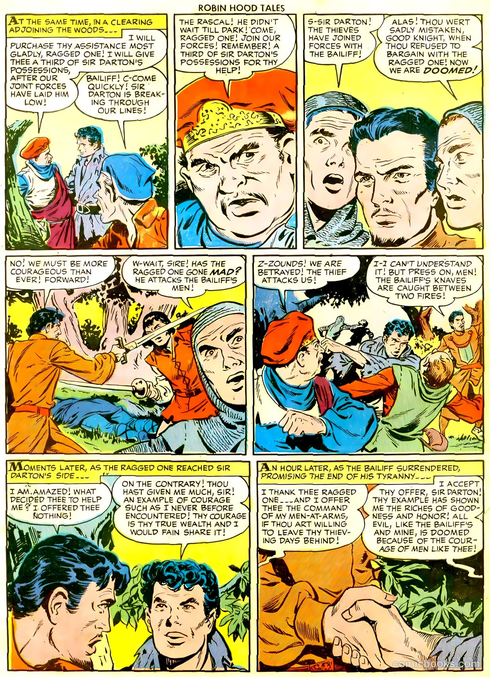 Robin Hood Tales #6 (1956) — page 32 of 36