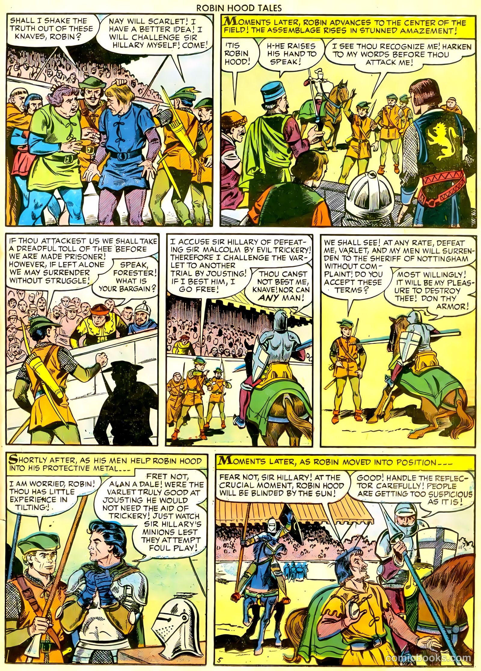 Robin Hood Tales #6 (1956) — page 23 of 36