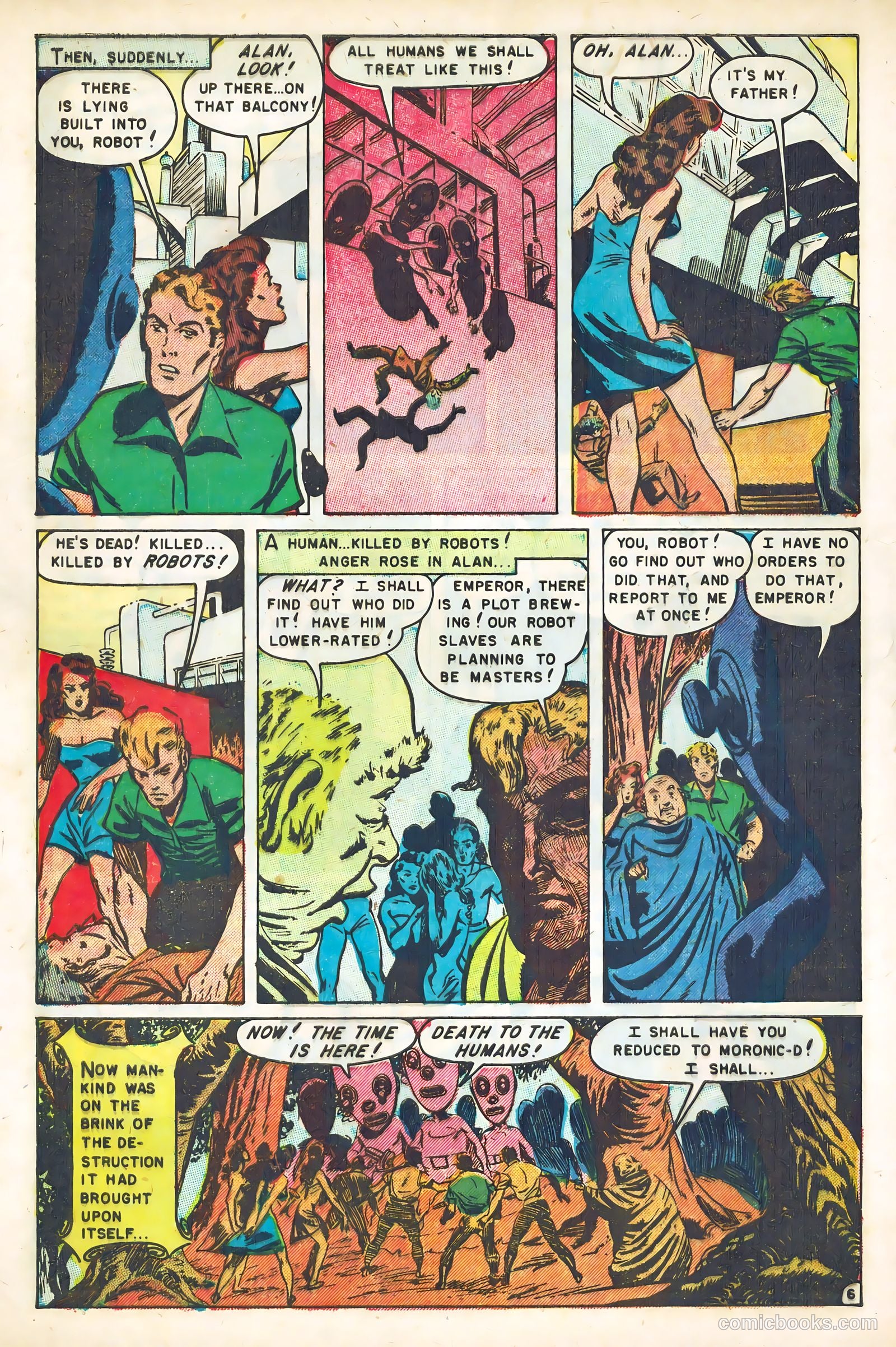 Robotmen of the Lost Planet #1 (1952) — page 8 of 36