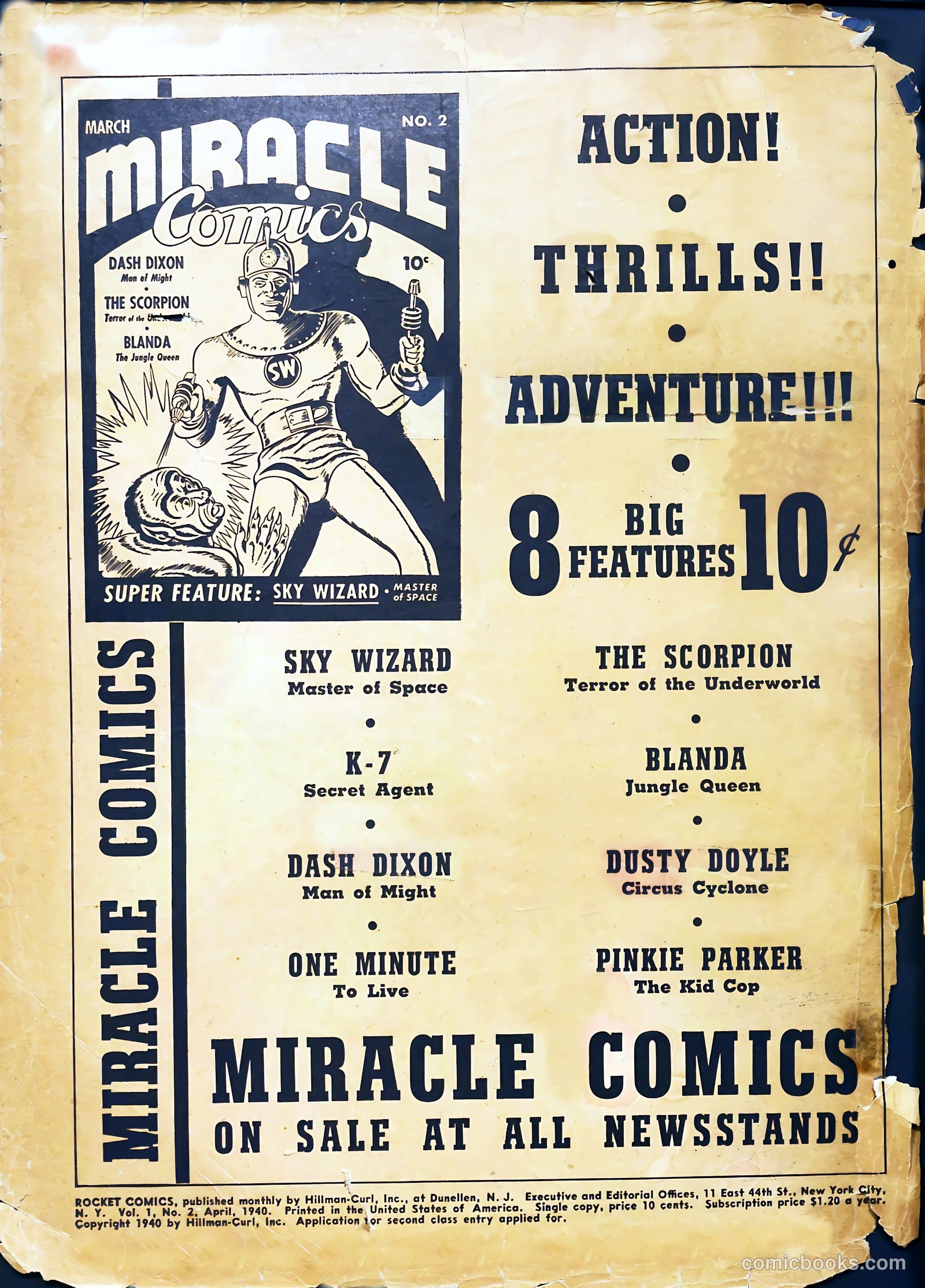 Rocket Comics #2 (1940) — page 2 of 70