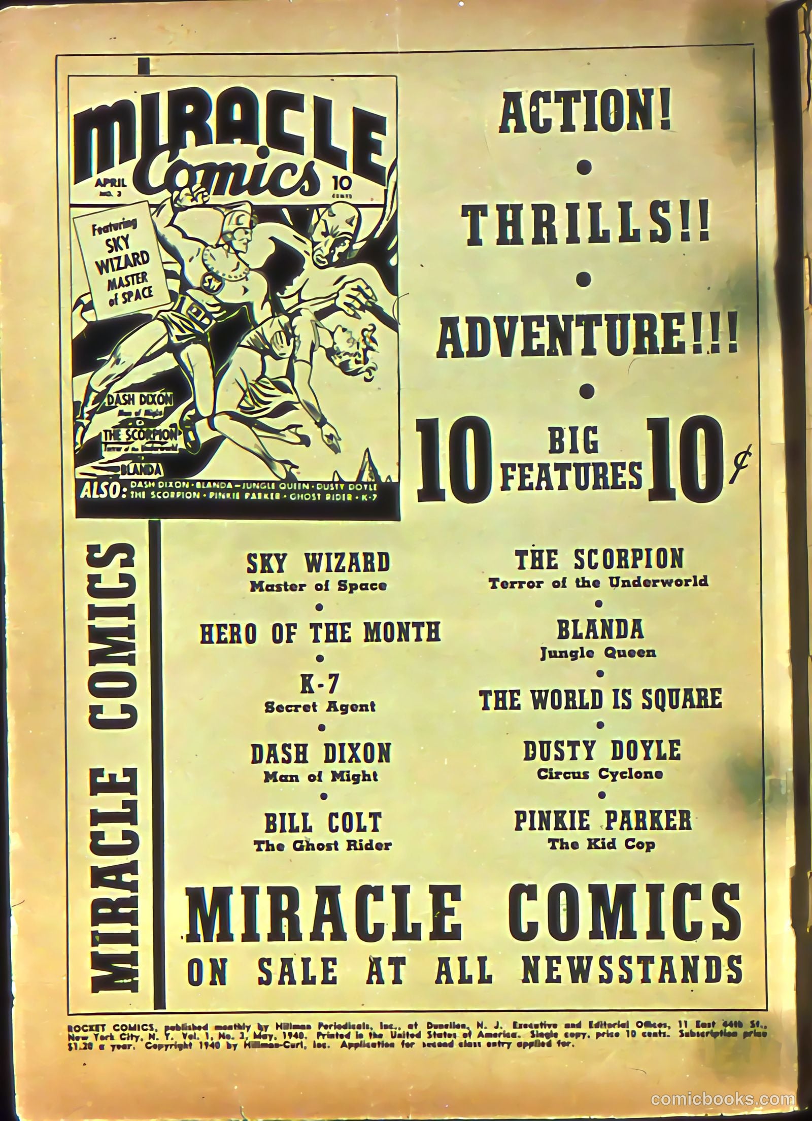 Rocket Comics #3 (1945) — page 2 of 68