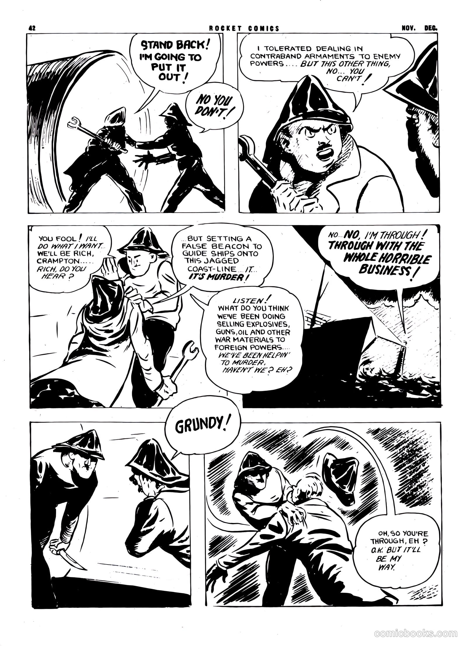 Rocket Comics #5 (1943) — page 42 of 48