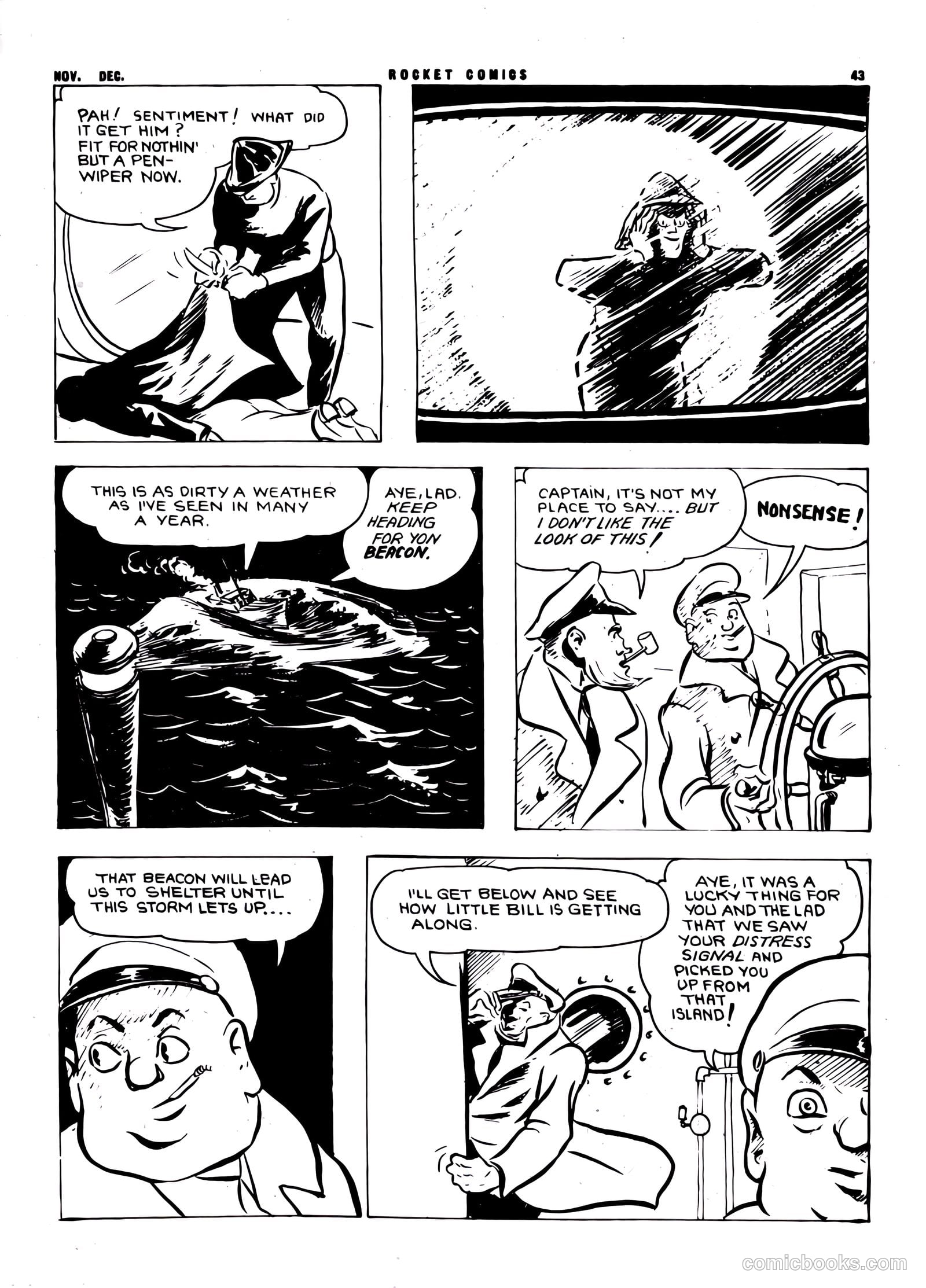 Rocket Comics #5 (1943) — page 43 of 48