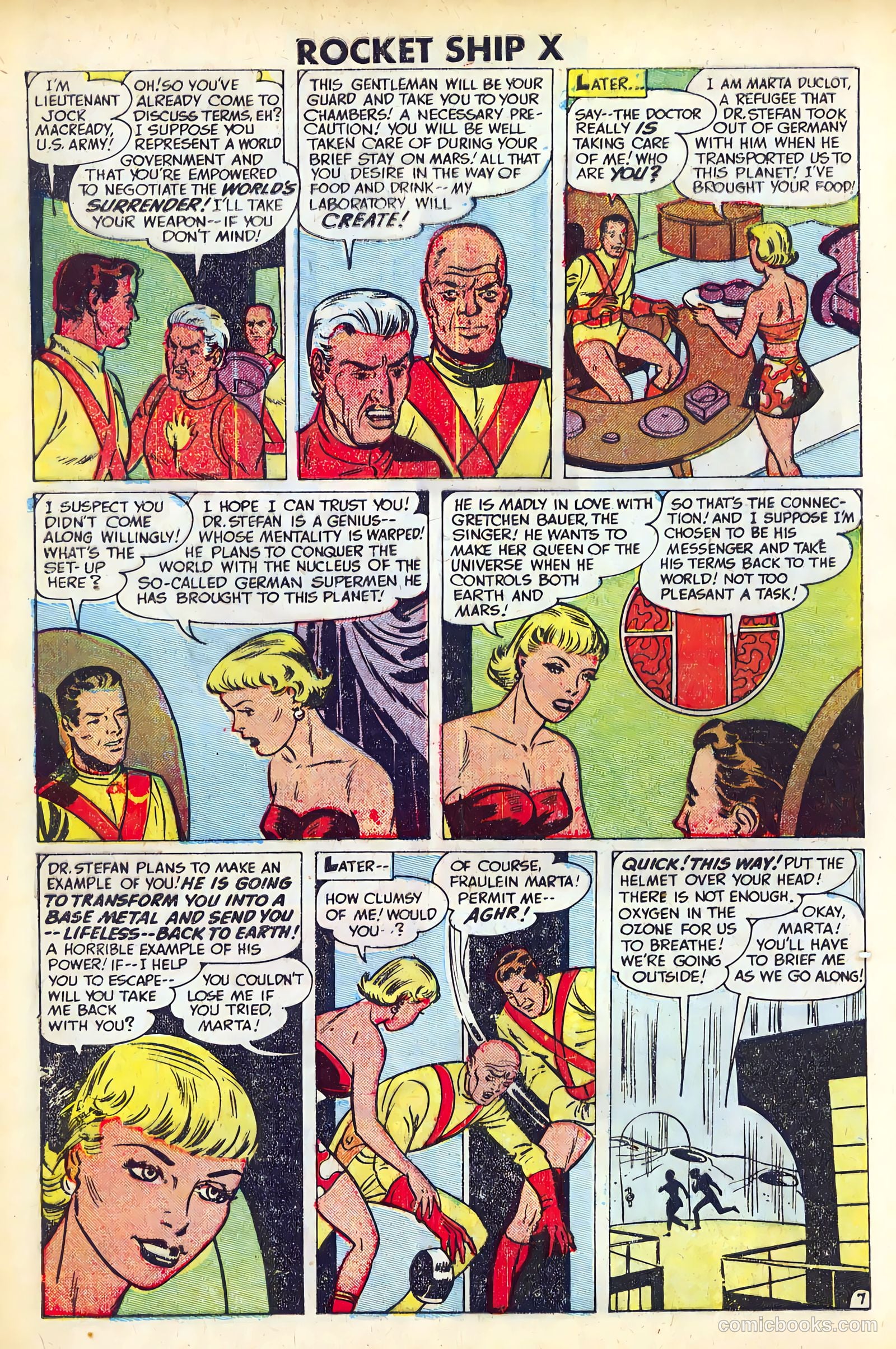 Rocket Ship X #1 (1951) — page 8 of 36