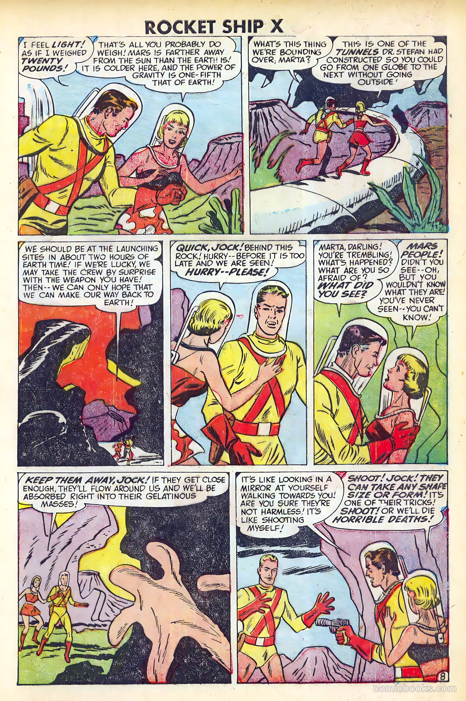 Rocket Ship X #1 (1951) — page 9 of 36