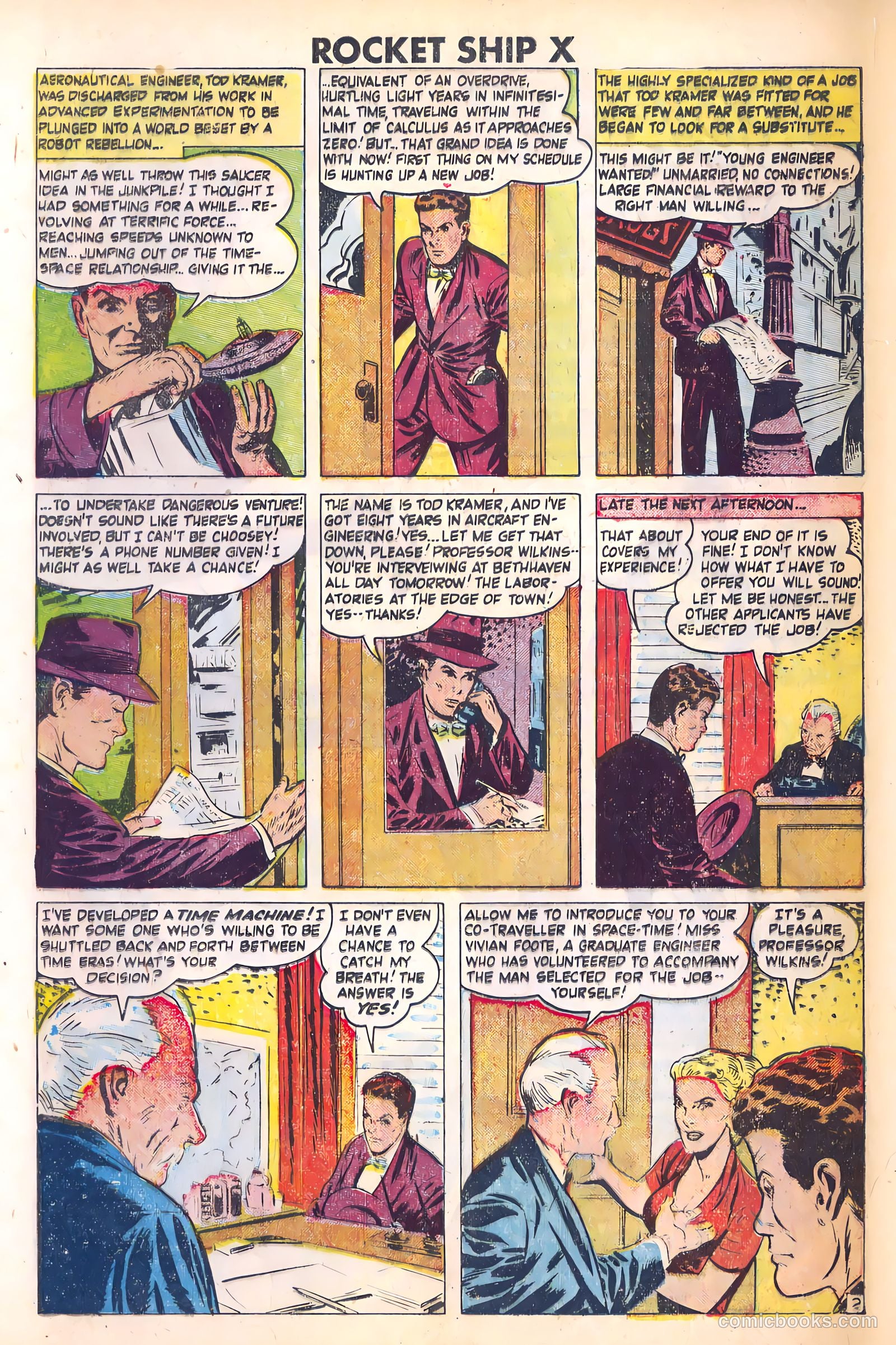 Rocket Ship X #1 (1951) — page 24 of 36