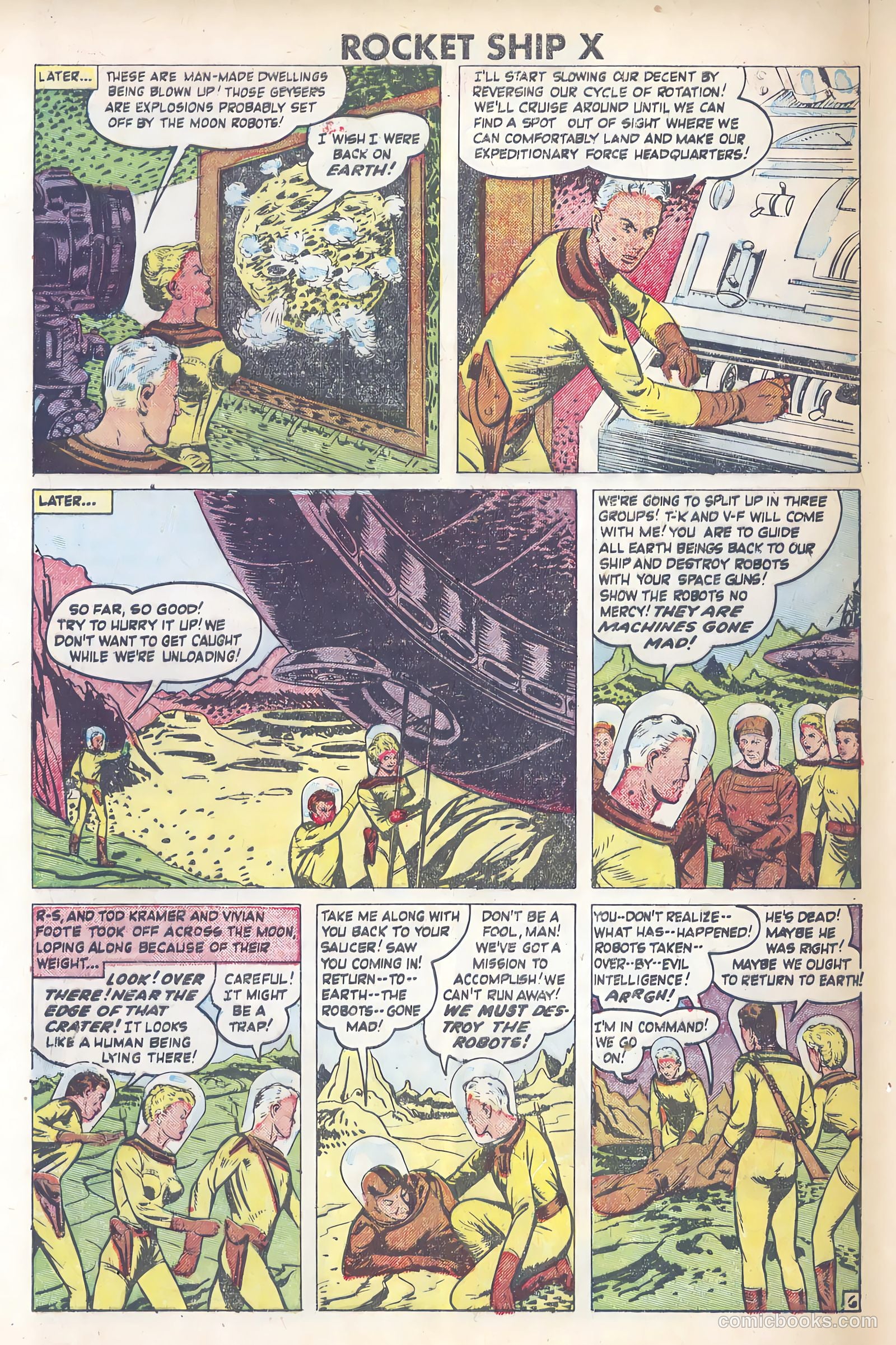 Rocket Ship X #1 (1951) — page 28 of 36