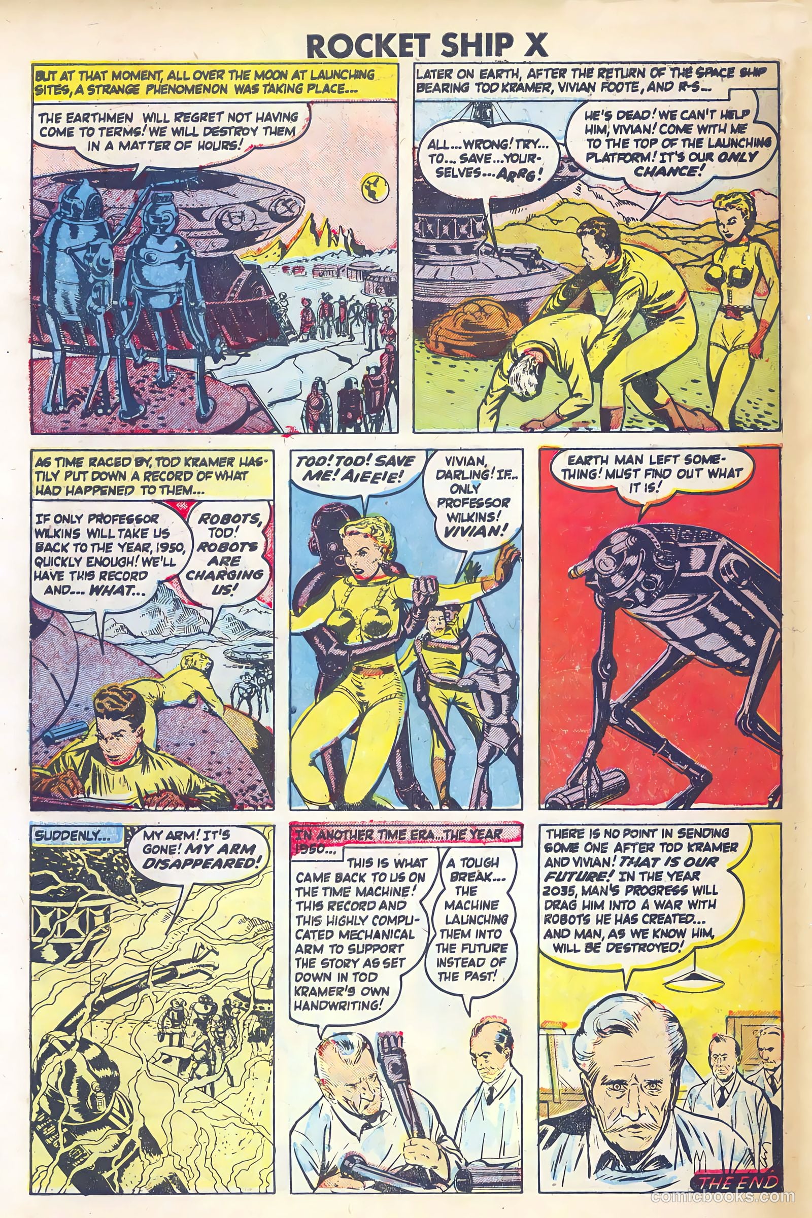Rocket Ship X #1 (1951) — page 30 of 36