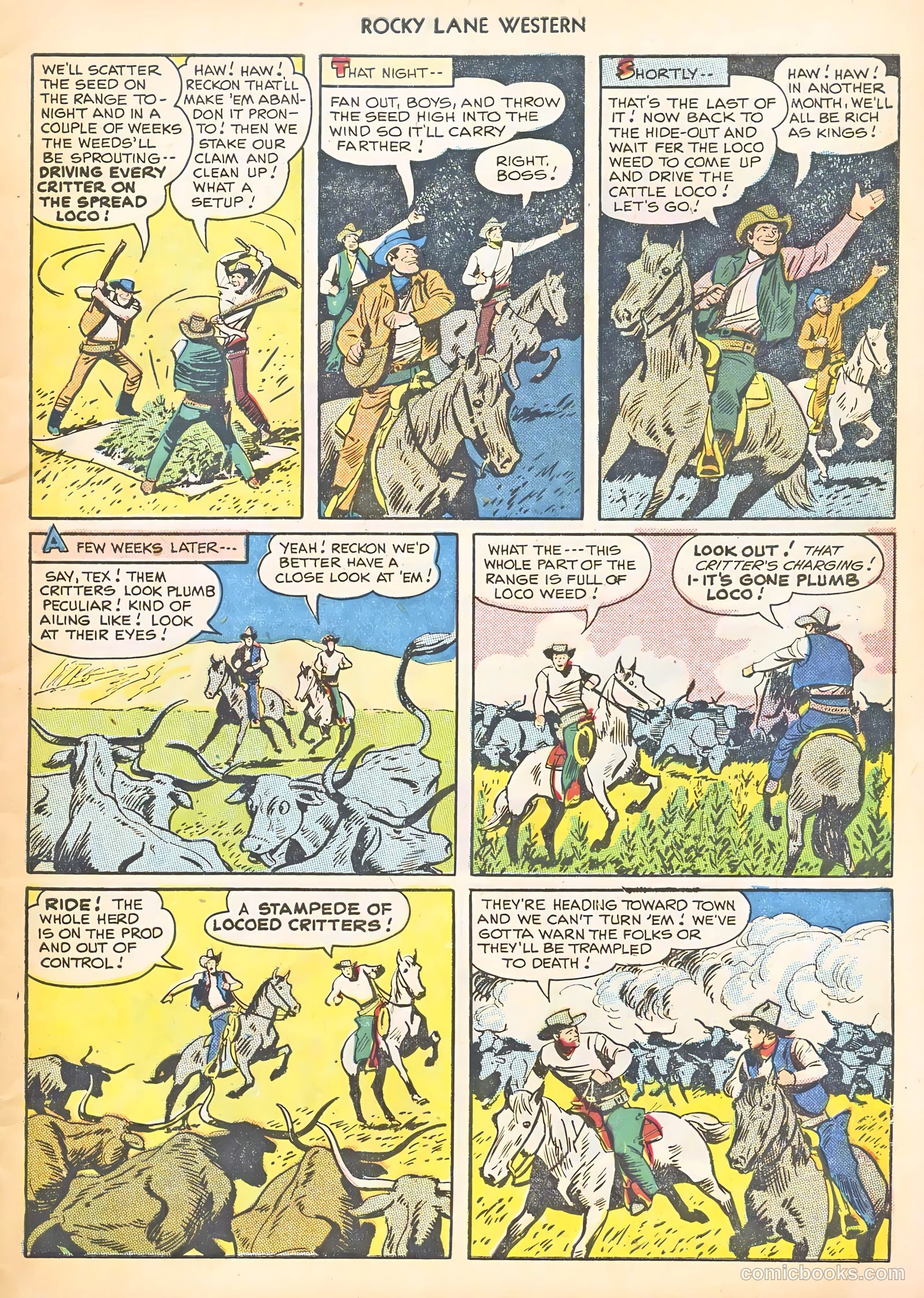 Rocky Lane #11 (1950) — page 7 of 52